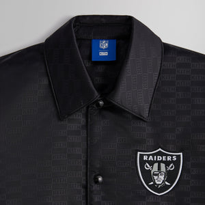 Kith for the NFL: Raiders Satin Bomber Jacket - Black – Kith Europe