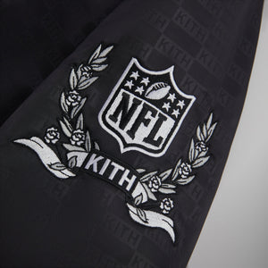 Kith x NFL Saints Satin Bomber Jacket Black