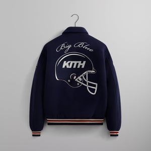 Kith for the NFL: Giants Wool Collared Coaches Jacket - Nocturnal