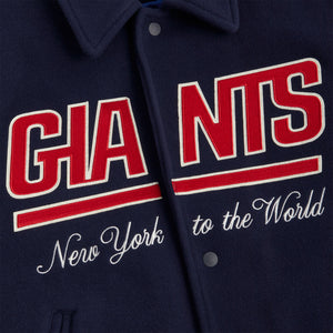 Kith for the NFL: Giants Wool Collared Coaches Jacket - Nocturnal