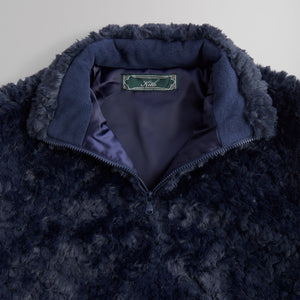 Kith Claremont Shaggy Sherpa Quarter Zip - Nocturnal – Kith