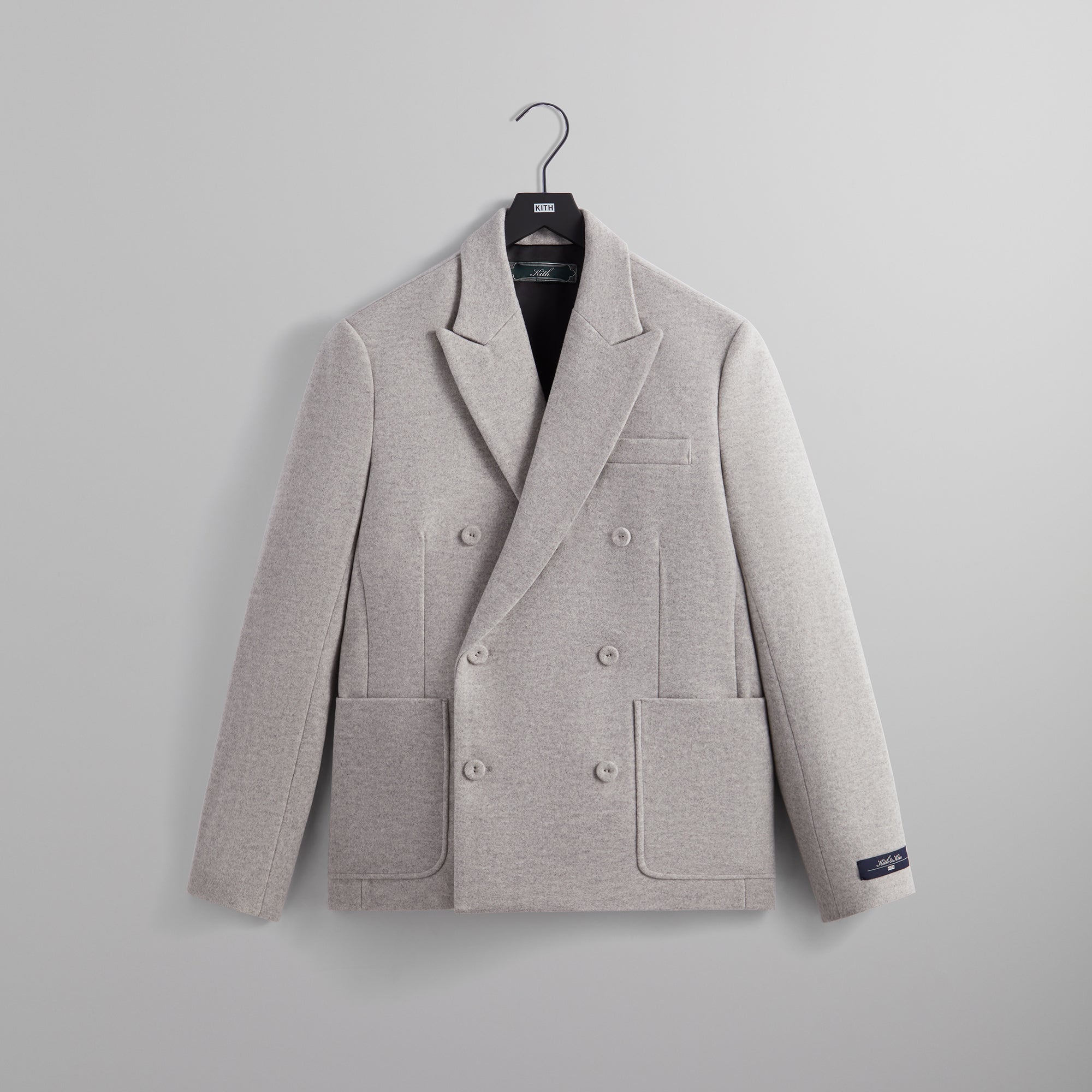 Kith Felted Jersey Julius Blazer - Heather Grey – Kith Europe