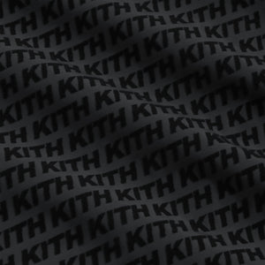 Kith Flocked Italic Monogram Davis Jacket - Black