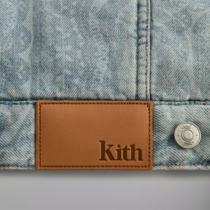 Kith Puffed Jase Paisley Denim Jacket - Light Indigo