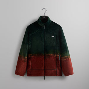 Kith Hazy Script Harper Vintage Sherpa Full Zip Jacket - Stadium