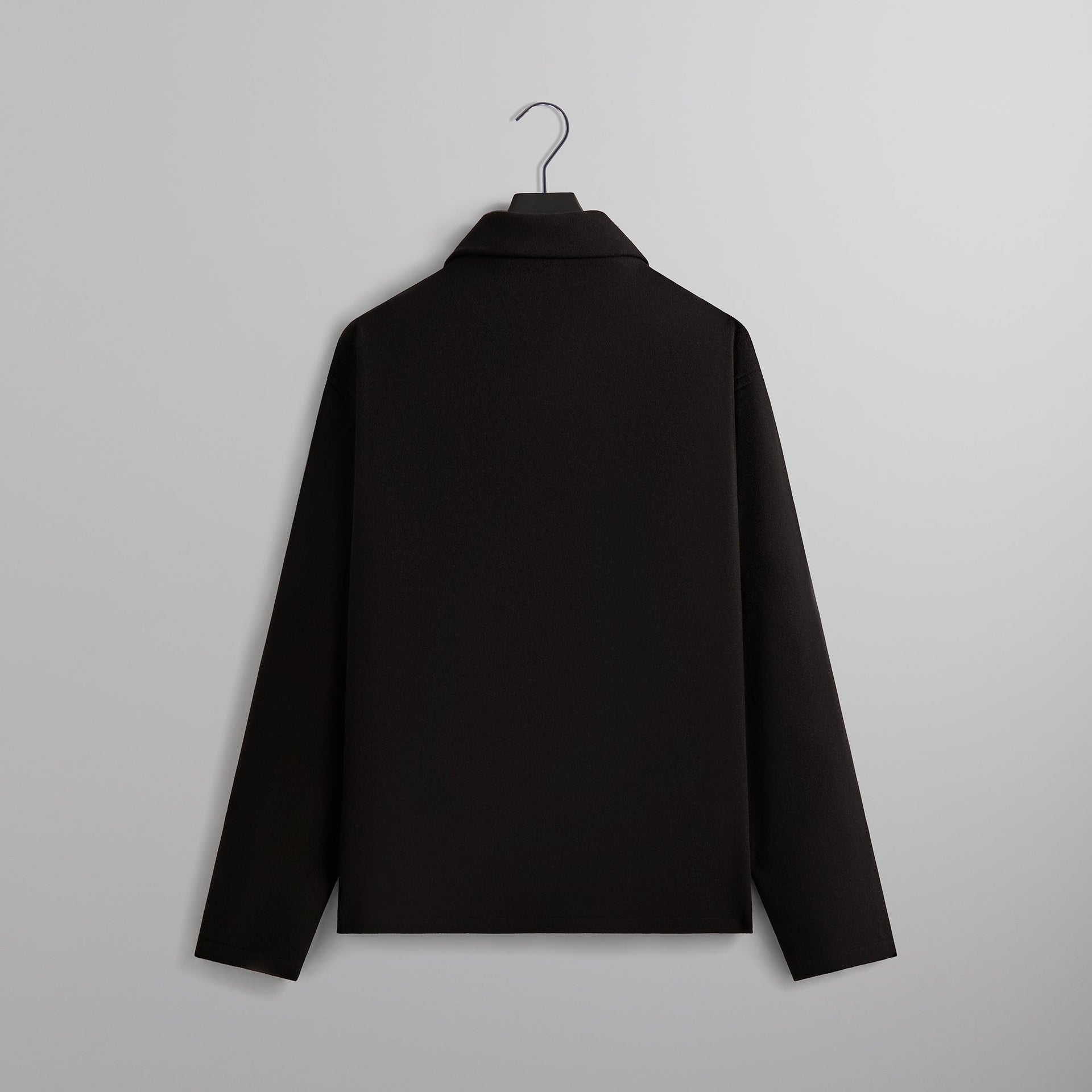 Kith Felted Jersey Lane Coaches Jacket - Black