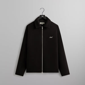 Kith Felted Jersey Lane Coaches Jacket - Black PH