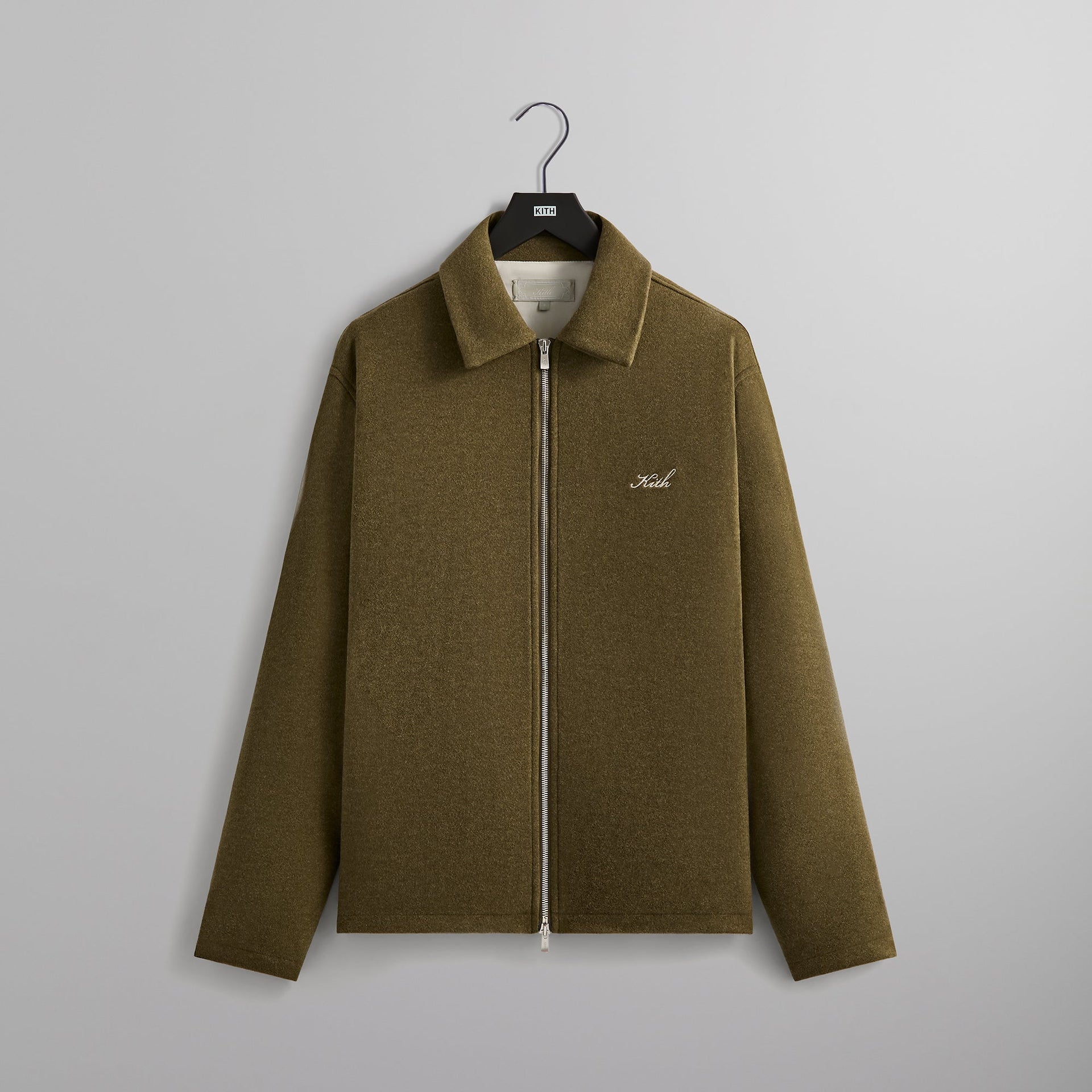 Kith Felted Jersey Lane Coaches Jacket - Brush