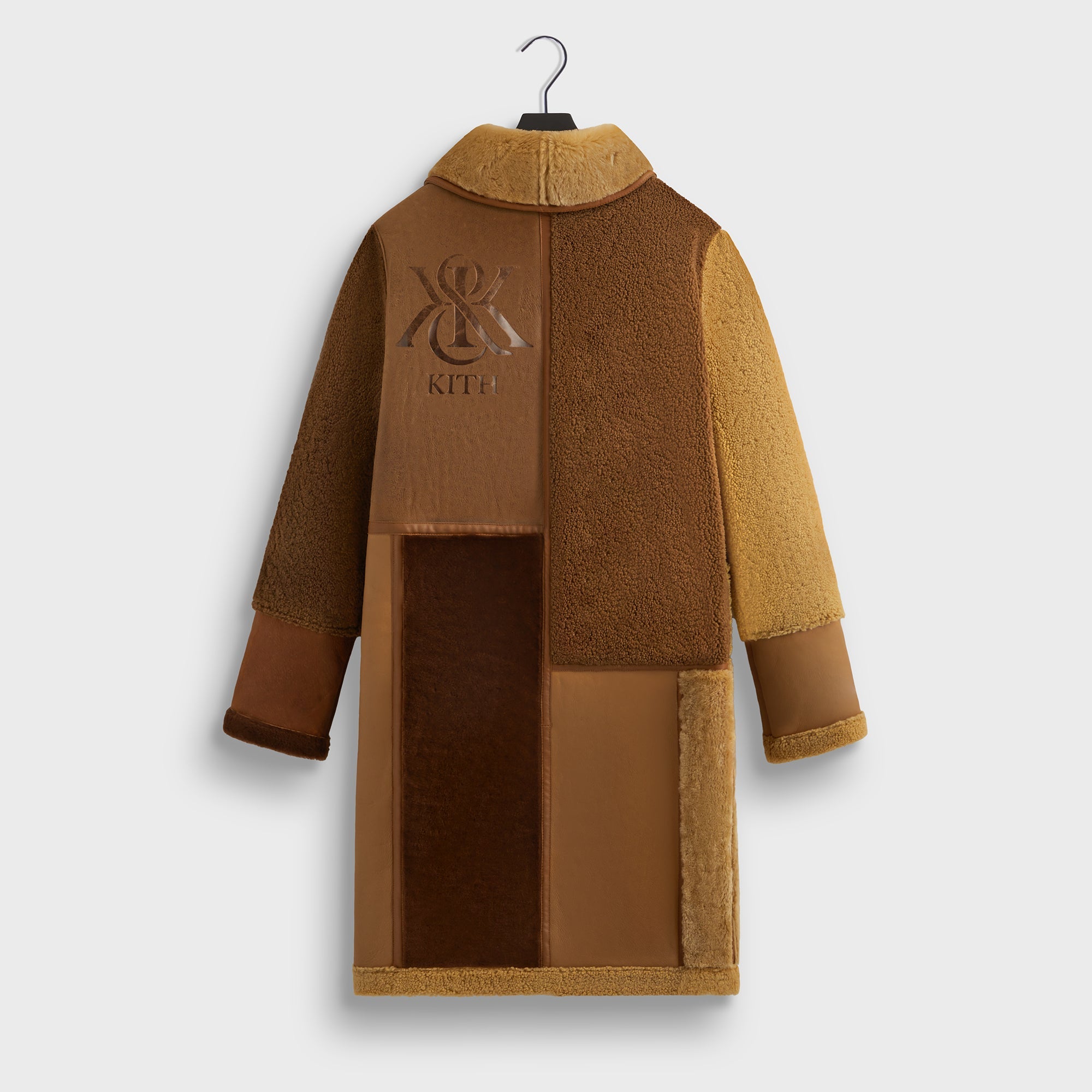 Kith Shearling Patchwork Becker Coat - Mesa – Kith Europe