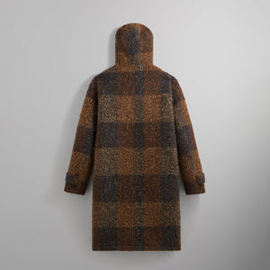 &Kin Boucle Check Nolen Coat - Kindling