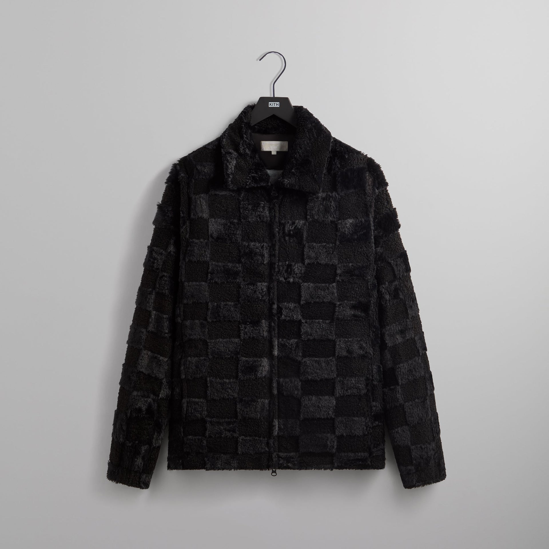 Kith Lloyd Faux Fur Coaches Jacket - Black PH