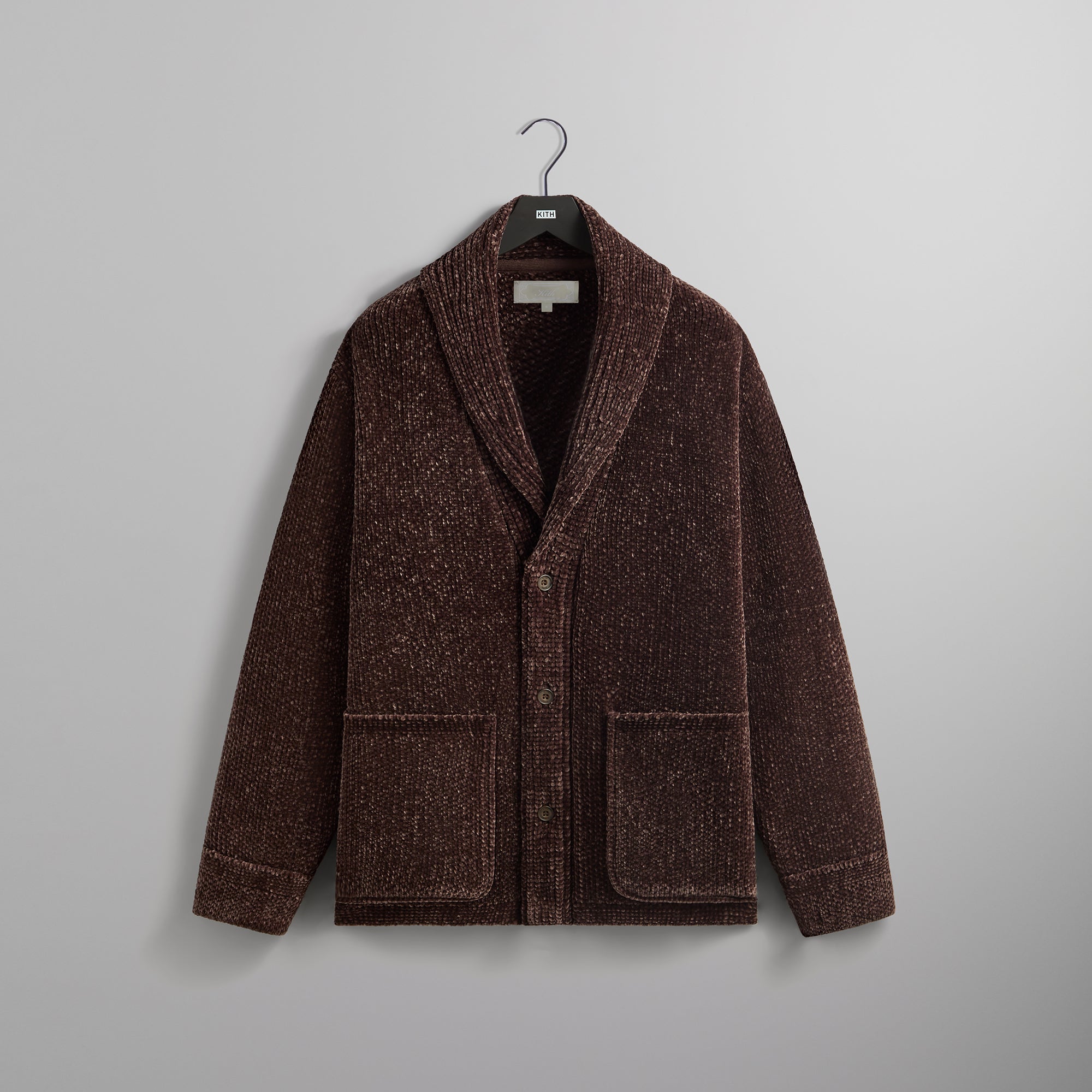 Kith Francis Chenille Shawl Collar Coat - Confection – Kith Europe