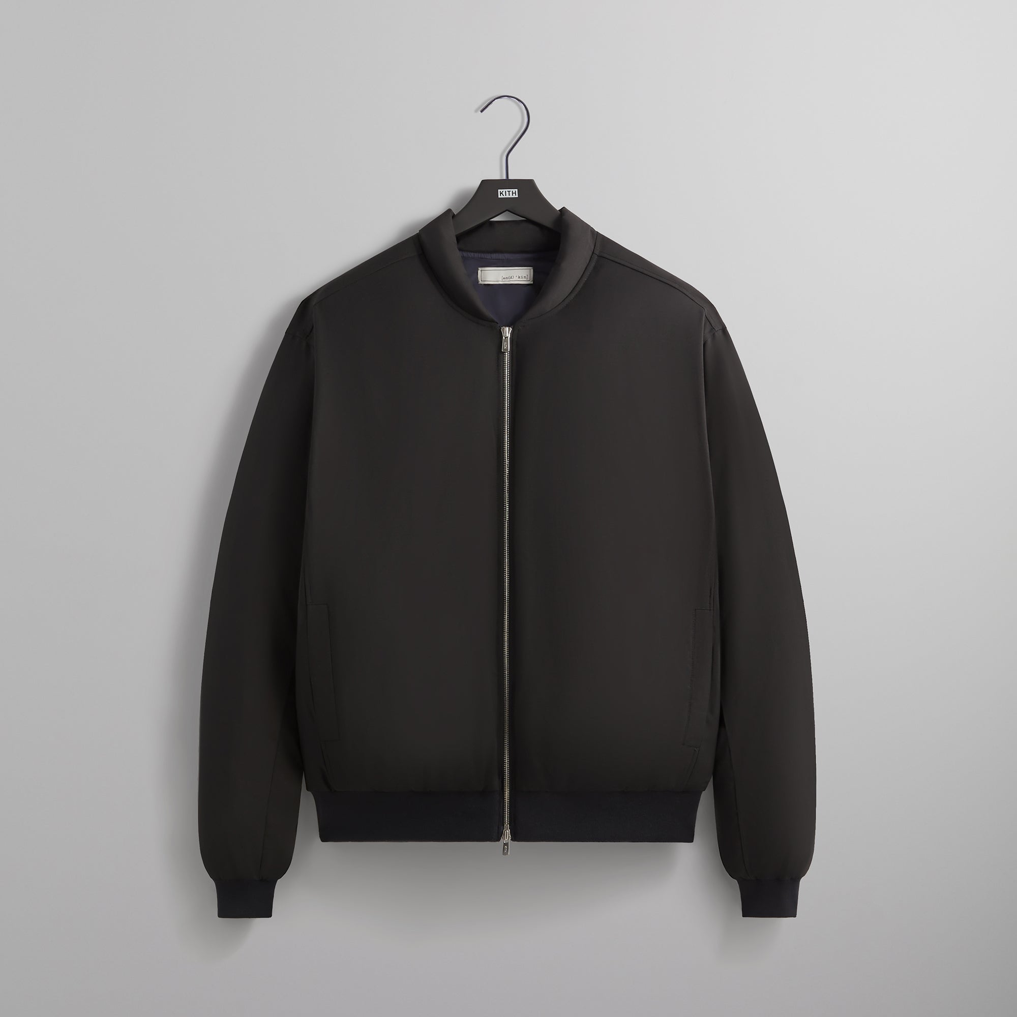 Kin Liam Puffed Bomber Jacket Black Kith Europe