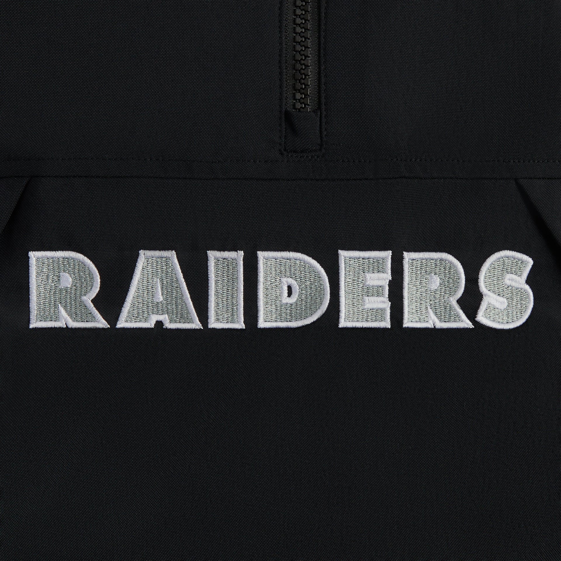 Kith & '47 for the NFL: Raiders Quarter Zip Anorak With Hood - Black