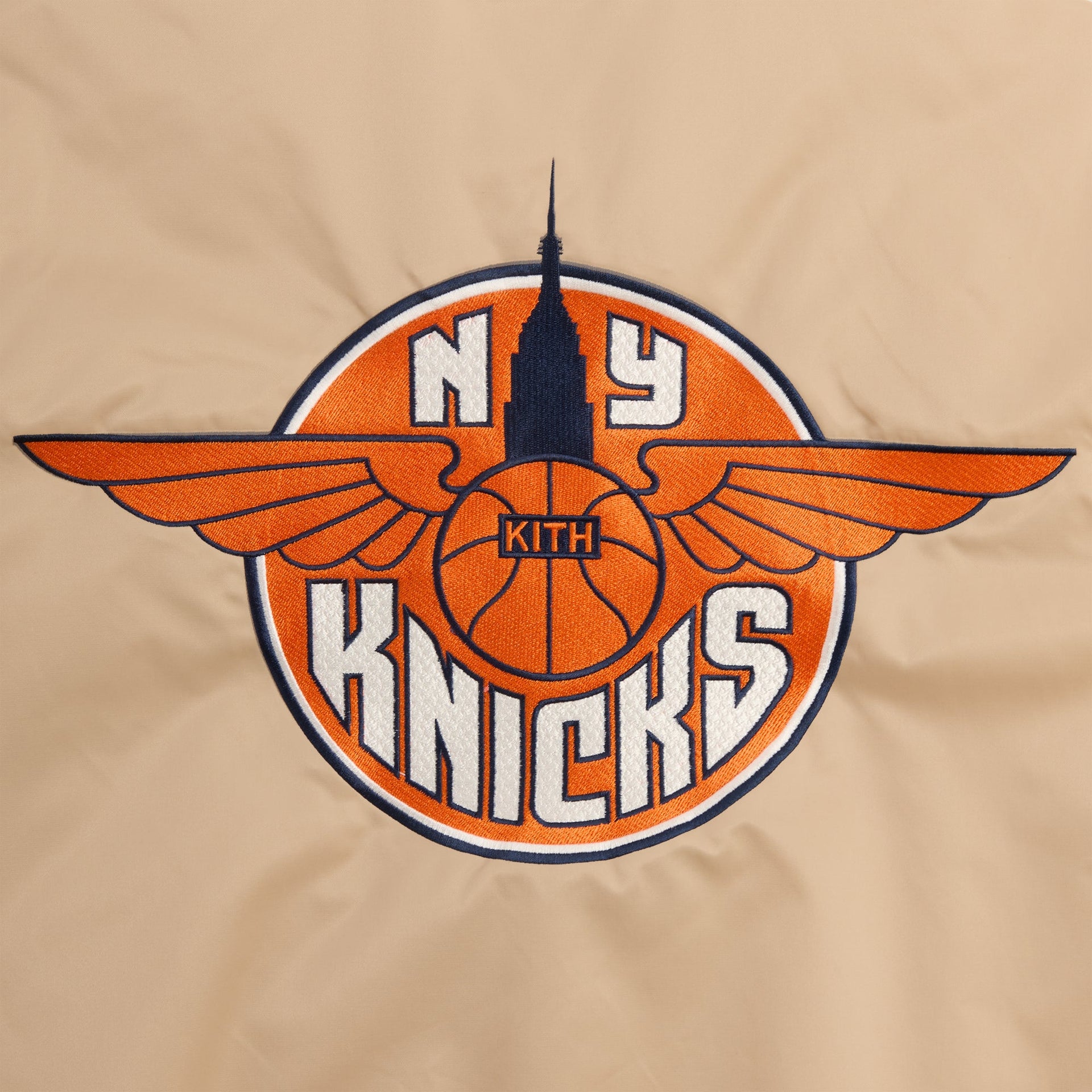 Kith for the New York Knicks Wings Satin Bomber Jacket - Stock