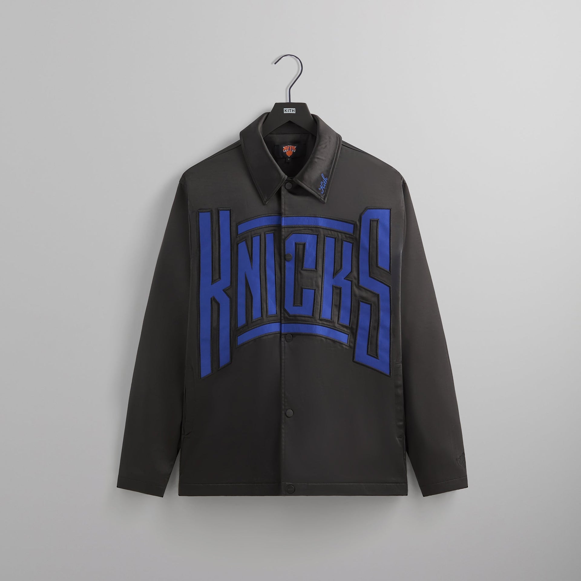 Kith for the New York Knicks Snap Front Coaches Jacket - Black PH