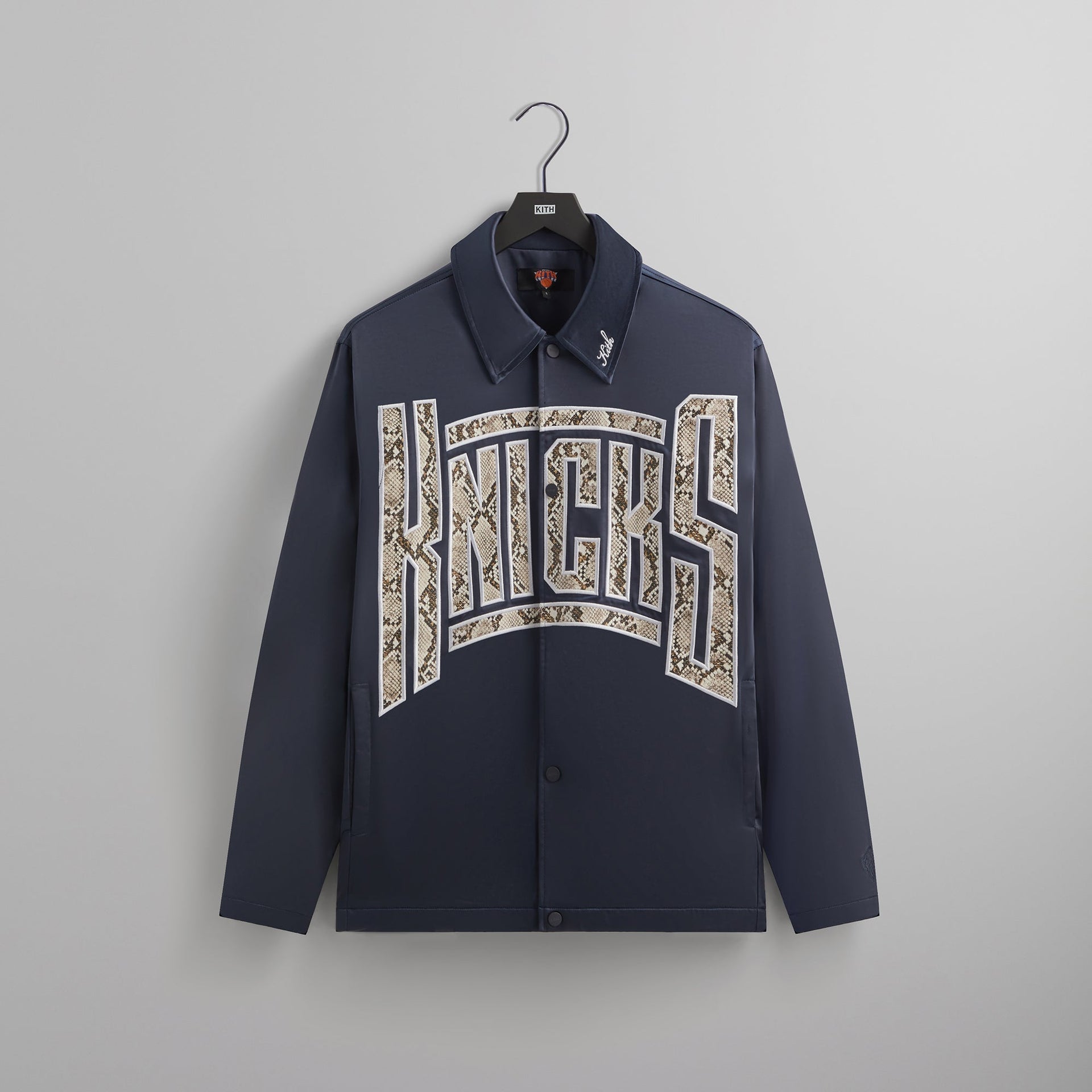 Kith for the New York Knicks Snap Front Coaches Jacket - Nocturnal PH