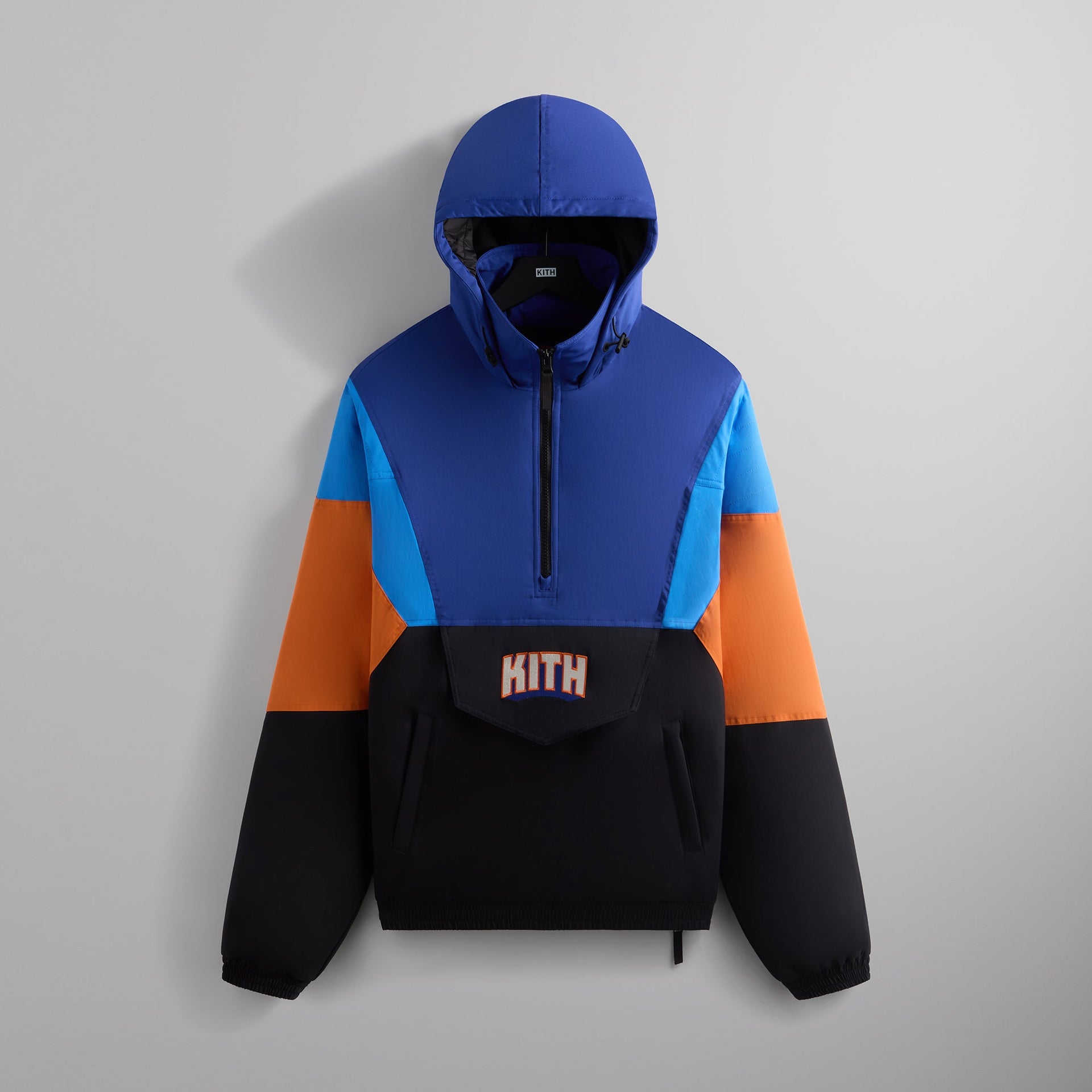 Kith for the New York Knicks Wings Quarter Zip Anorak - Black PH