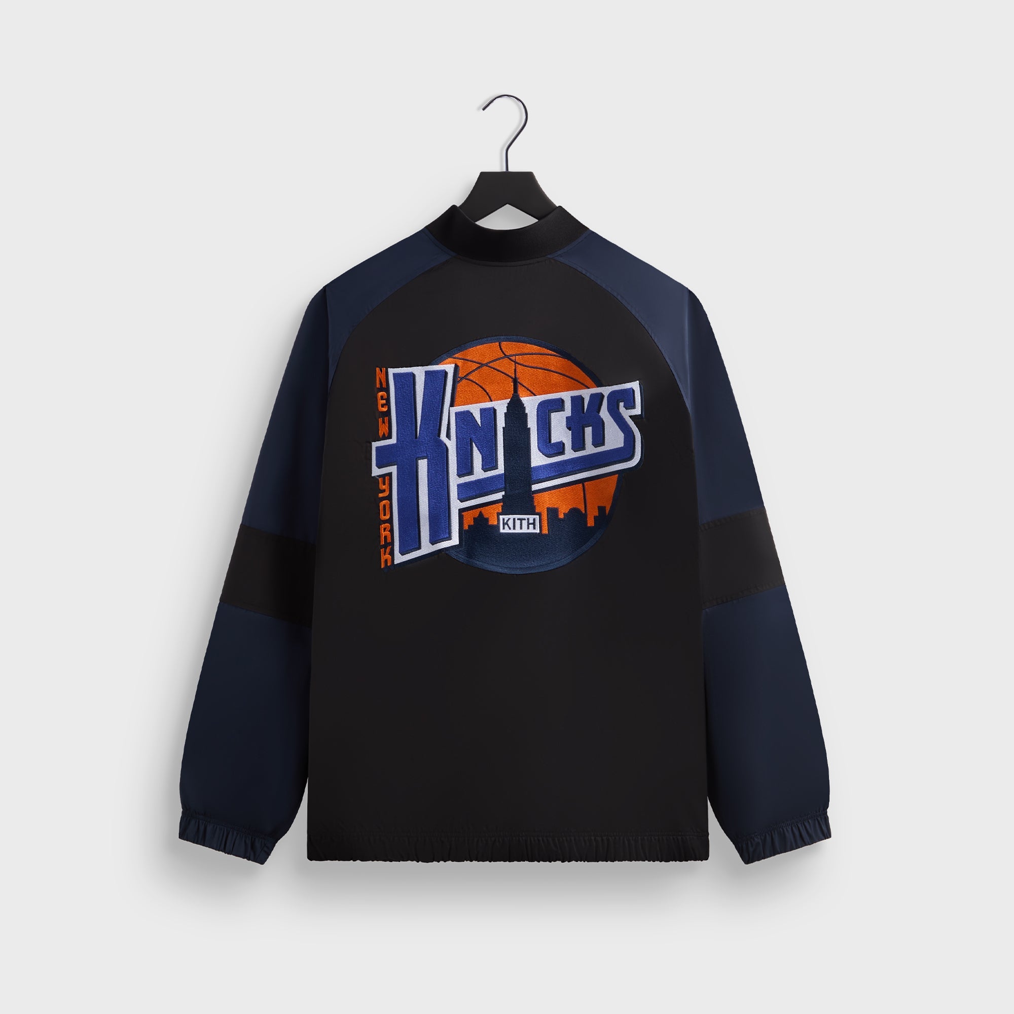 Kith for the New York Knicks Ball Nylon Quarter Zip - Black