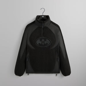 Batman | Kith Quarter Zip Sherpa Jacket - Black