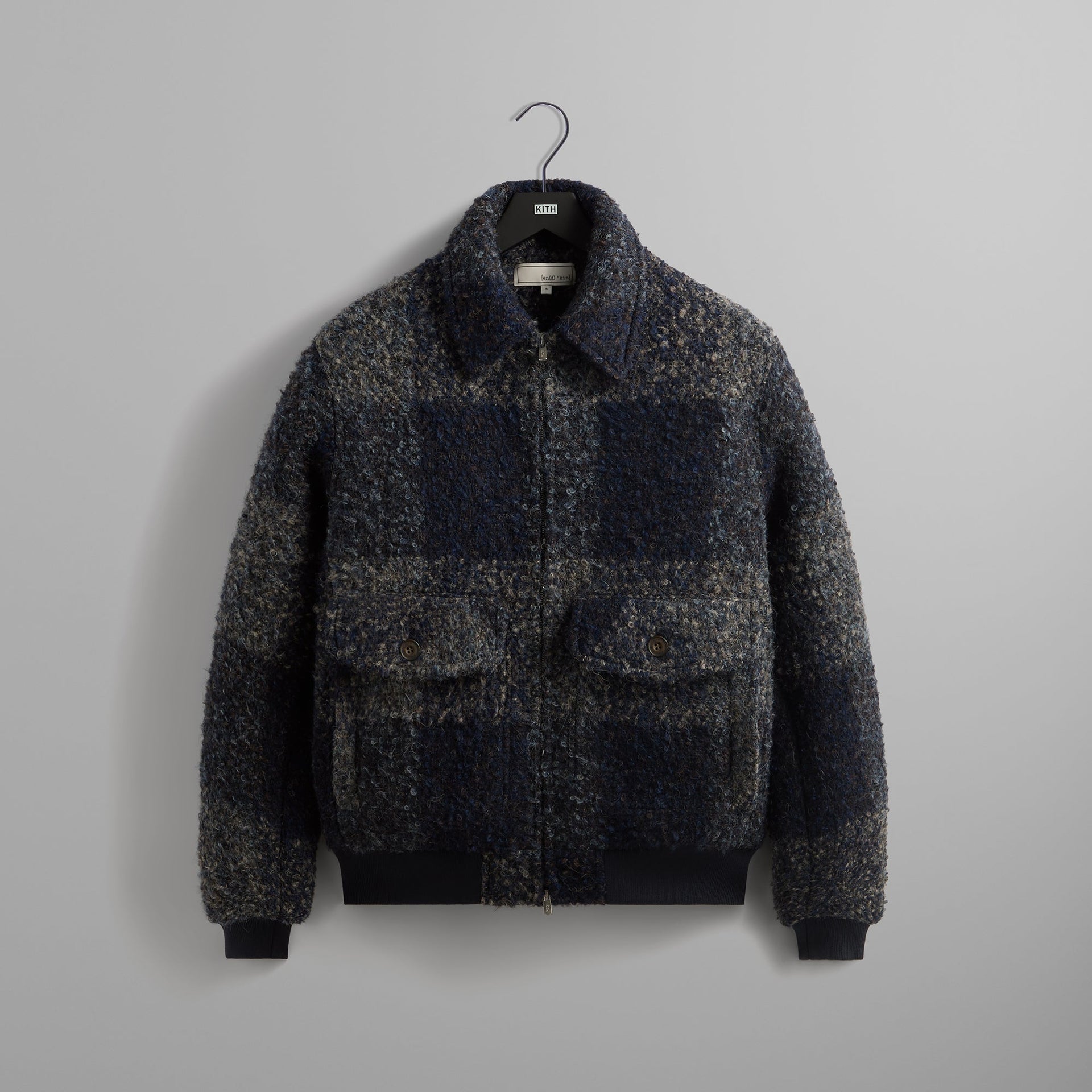 &Kin Boucle Check Hawthorne Flight Jacket - Vista