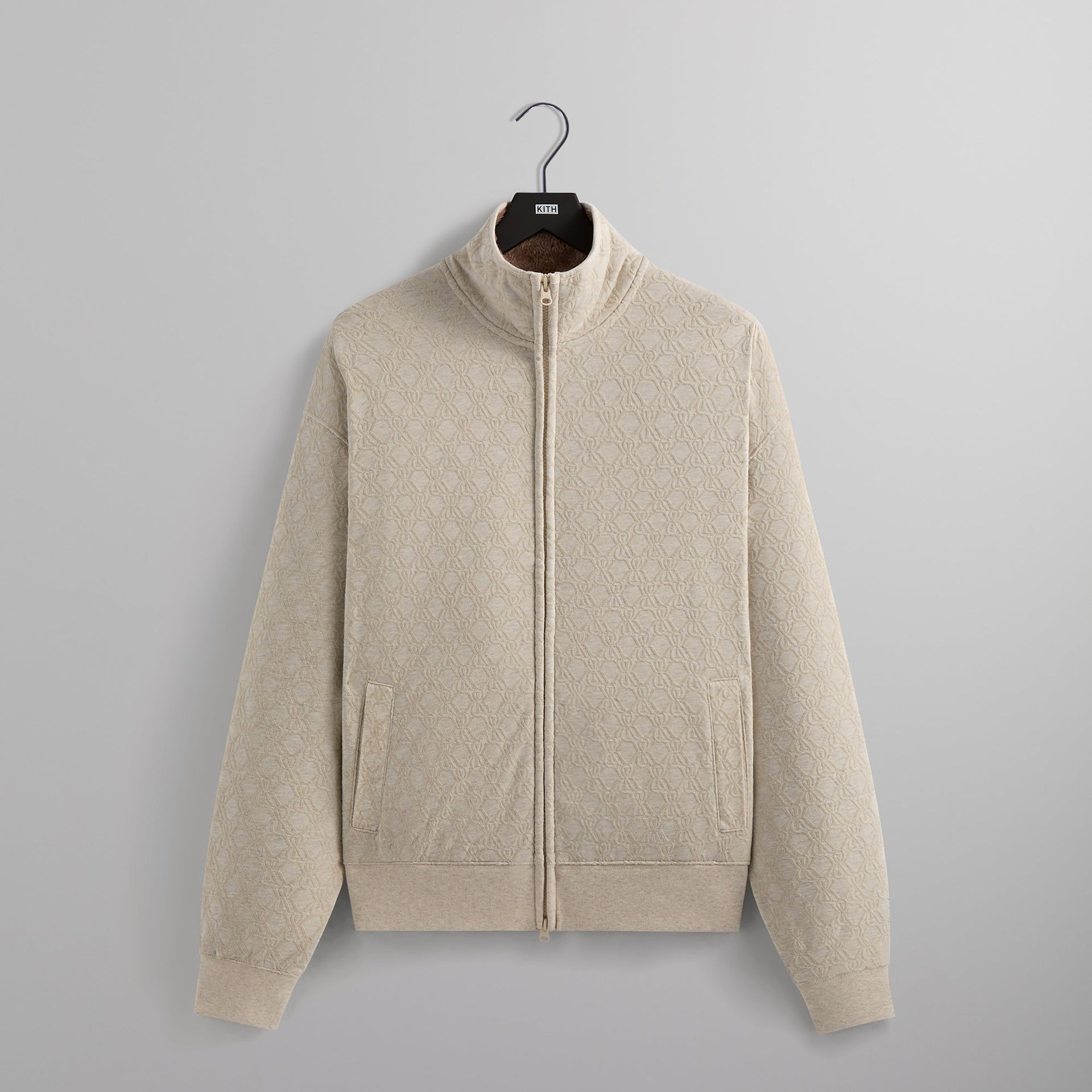 Kith Bonded Fleece Wyona Full Zip - Sandy Heather