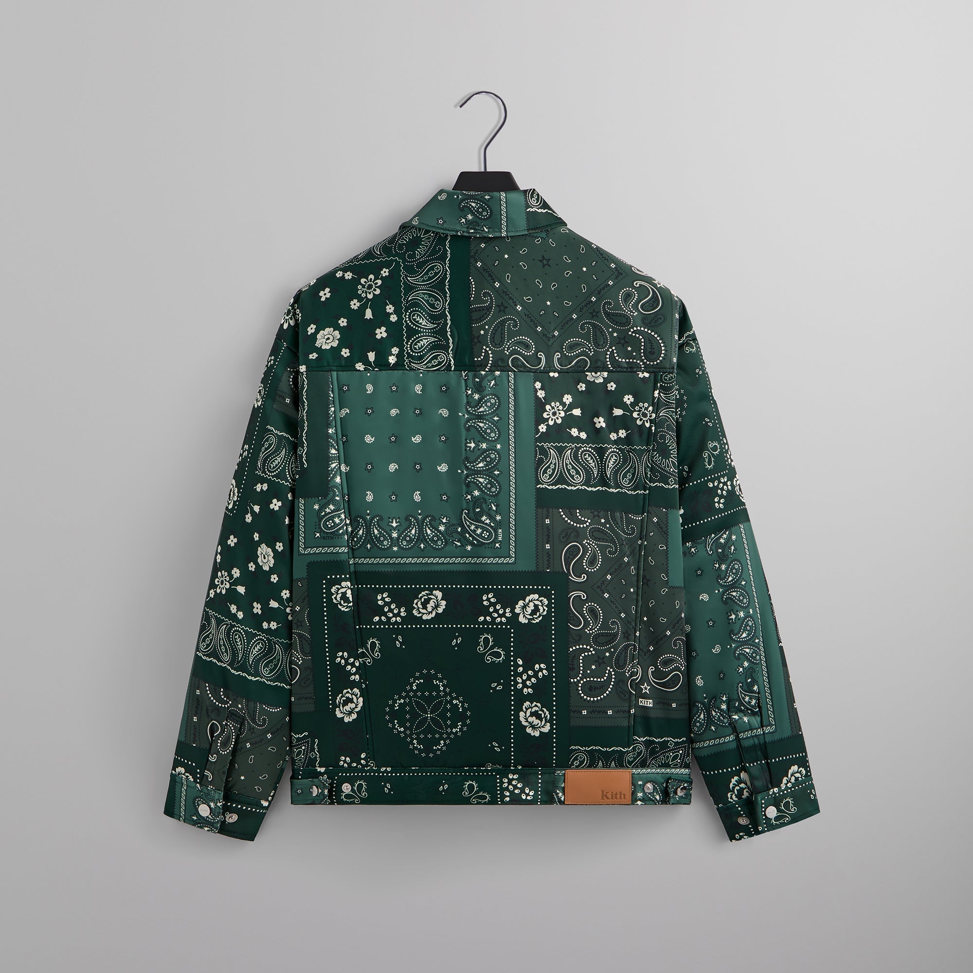 Kith Puffed Jase Satin Trucker Jacket - Stadium – Kith Europe