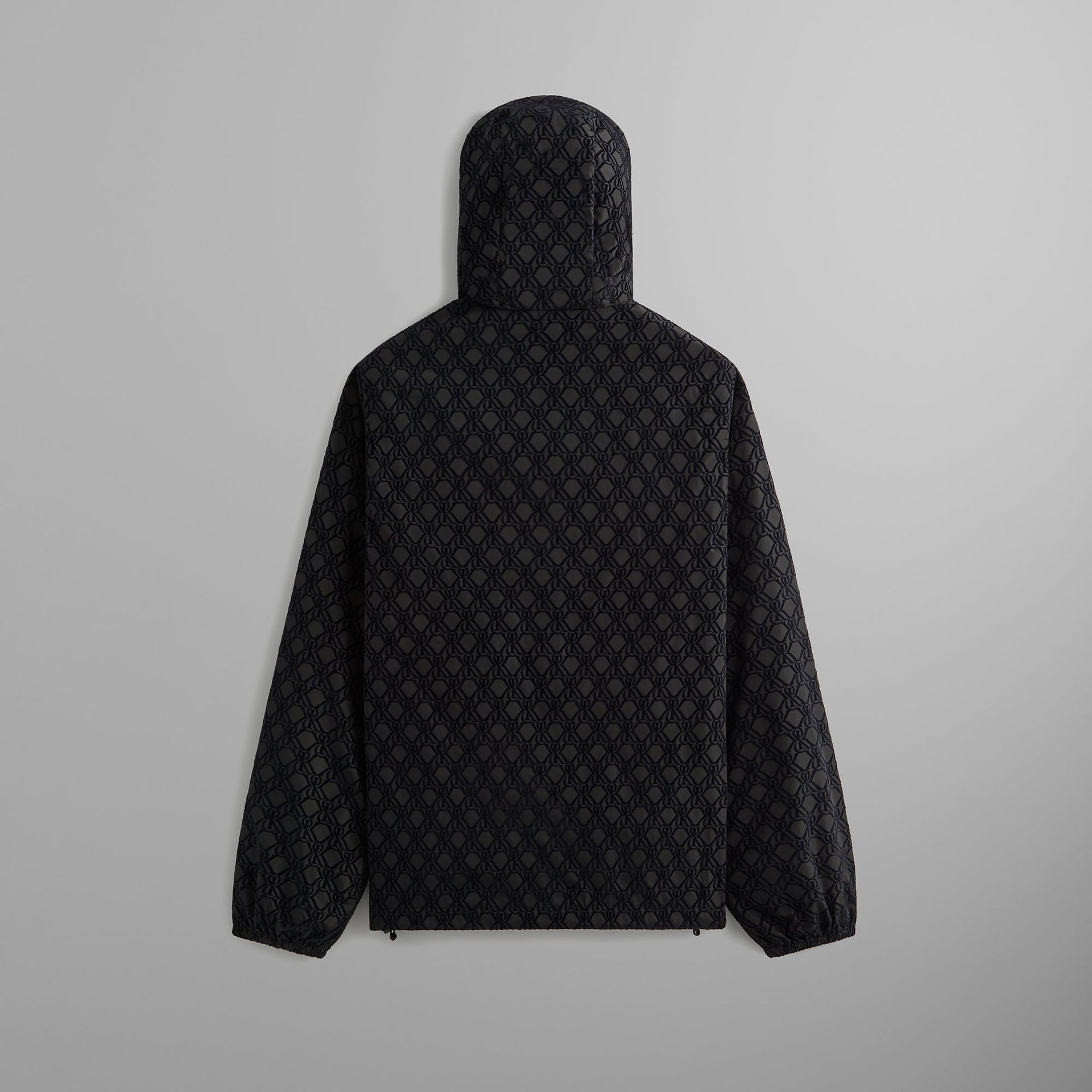 Kith Flocked Crest Damien Windbreaker -  Black