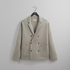 &Kin Cashmere Raya Double Breasted Blazer - Medium Heather Grey