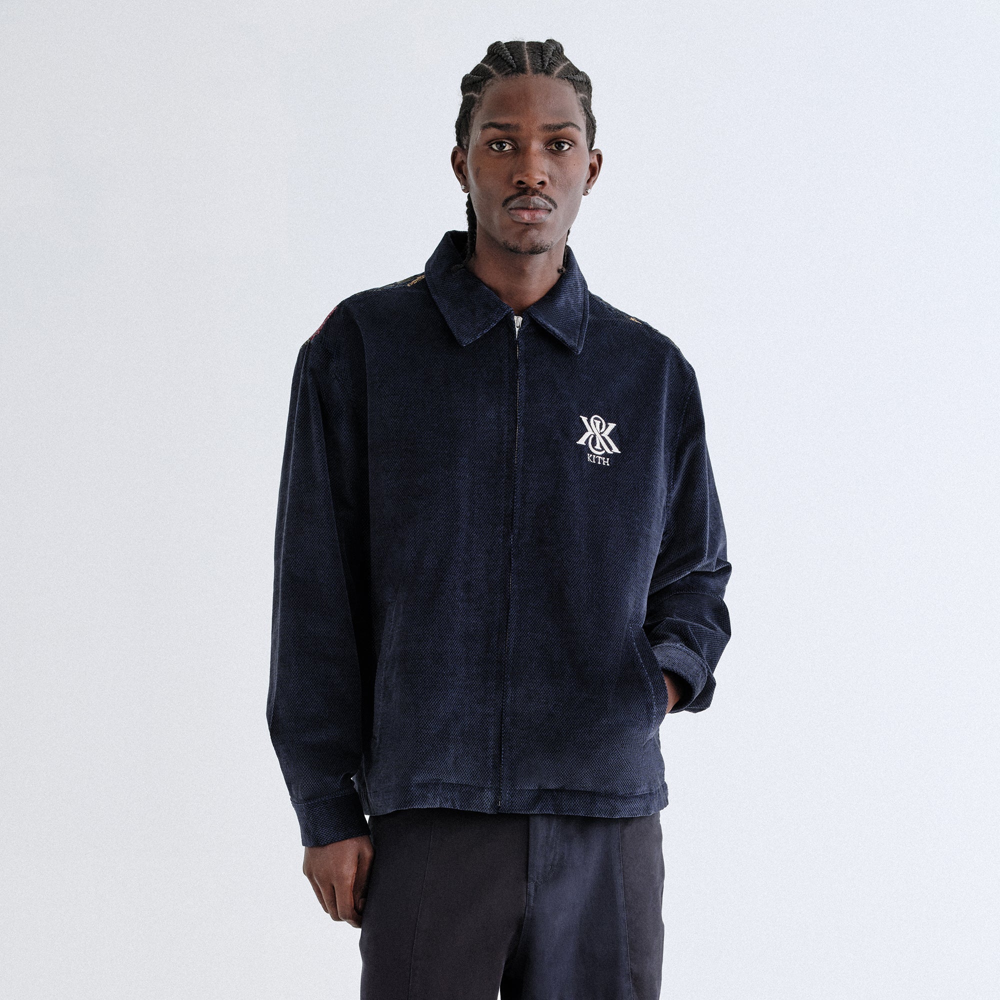Kith Tapestry Panelled Remsen Jacket - Ink – Kith Europe