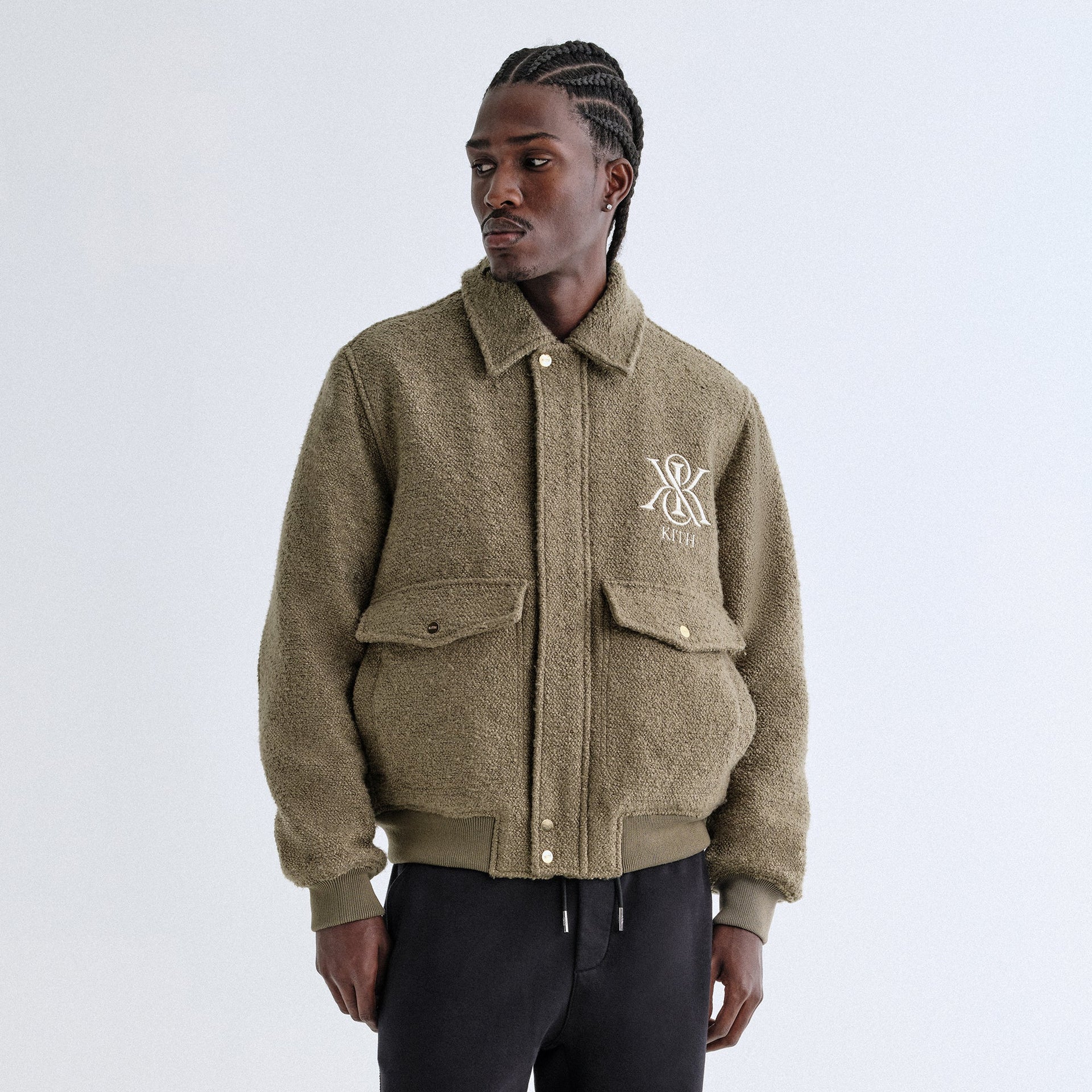Kith Boucle Hawthorne Flight Jacket - Palomino