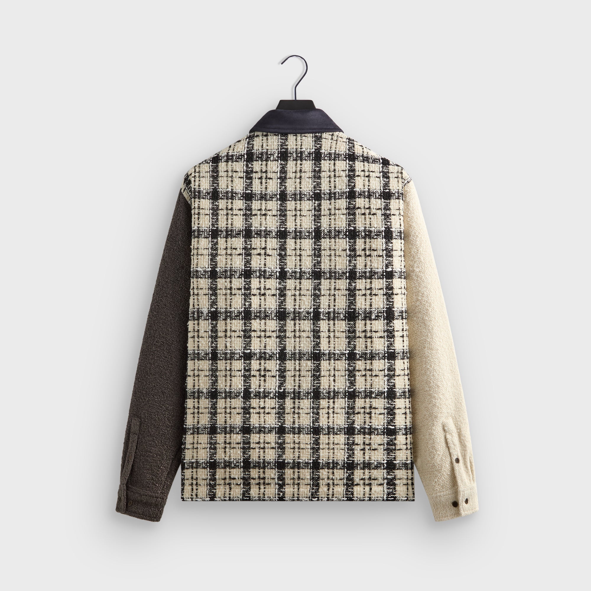 Kith Mixed Tweed Boxy Collared Overshirt - Sandrift – Kith Europe