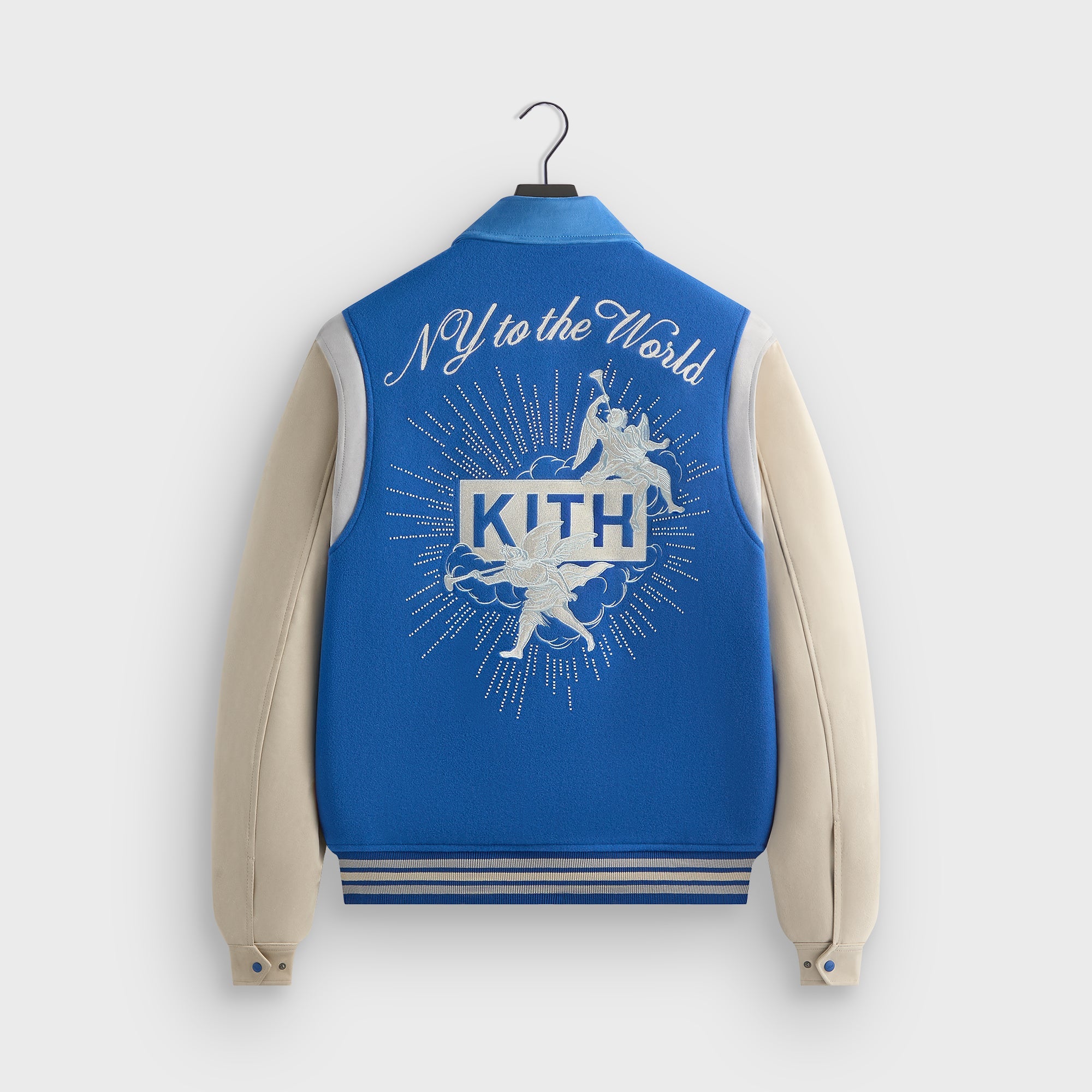 Kith Wool & Microsuede Varsity Jacket - Cyclone – Kith Europe