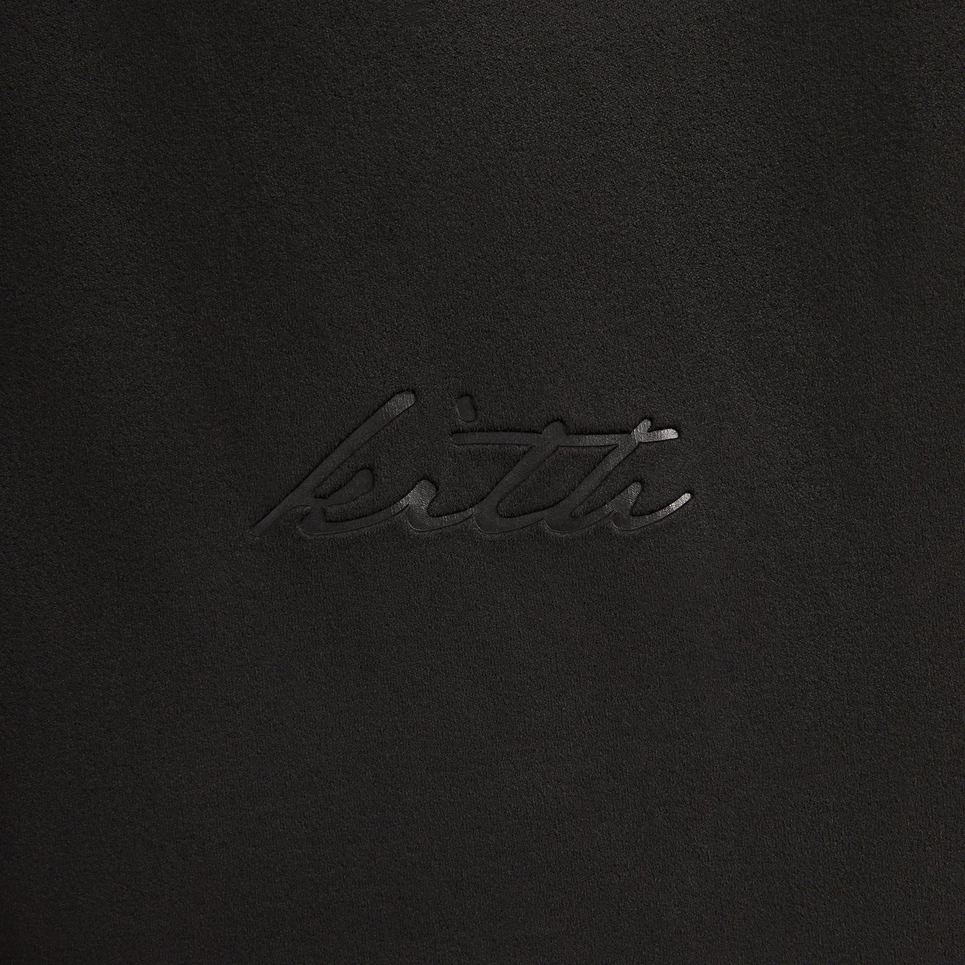 Kith Washed Microsuede Puffed Jaysen Hoodie - Black