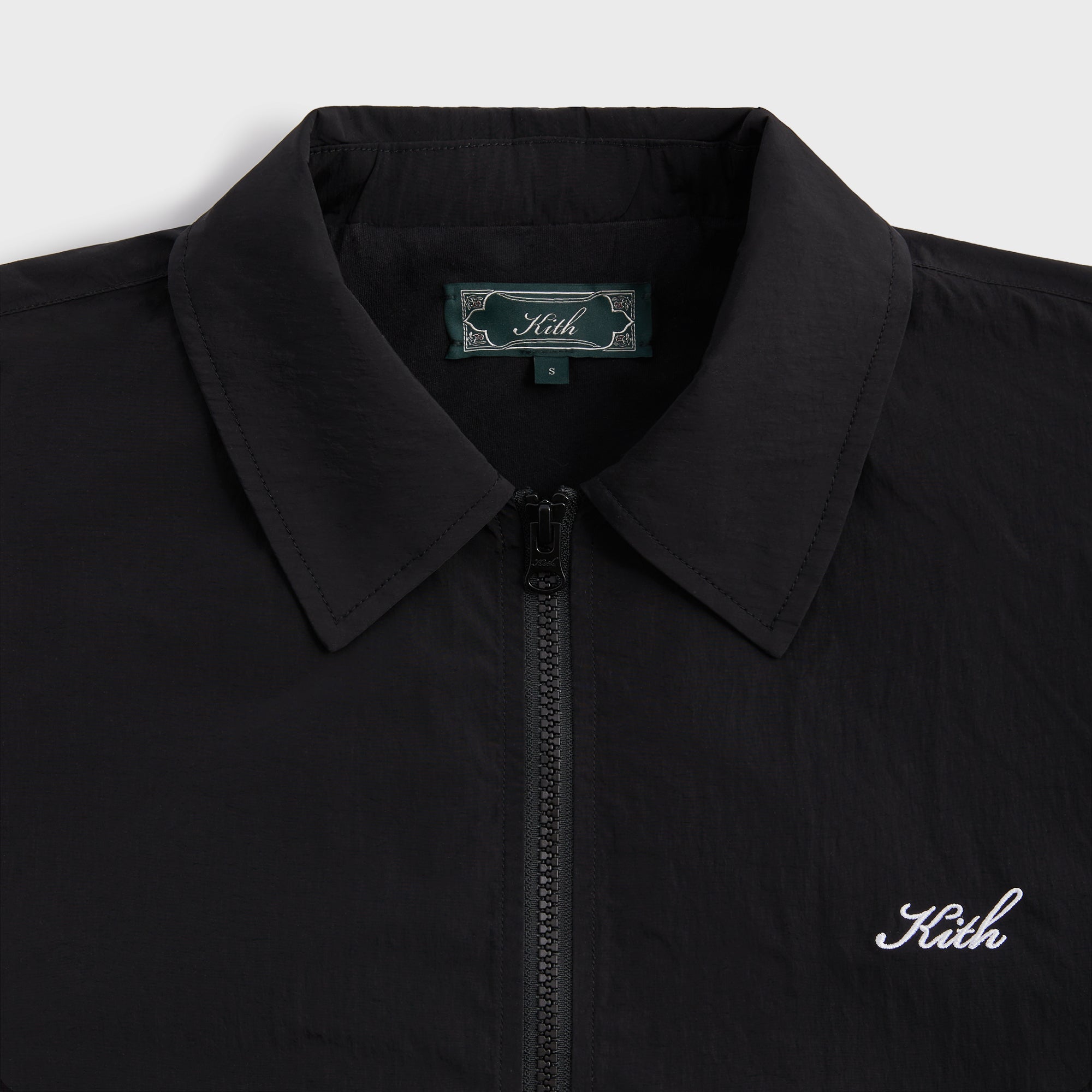 Kith Wrinkle Nylon Jonas Coaches Jacket - Black – Kith Europe