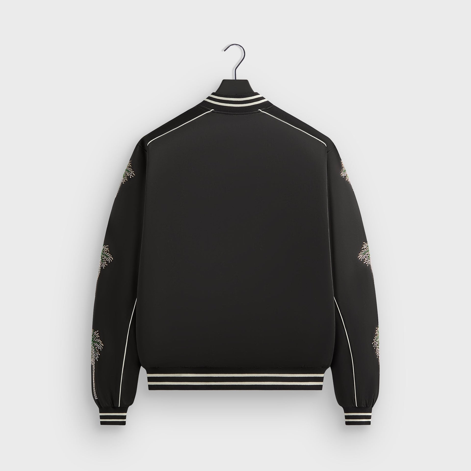 &Kin Vance Satin Bomber Jacket - Black PH