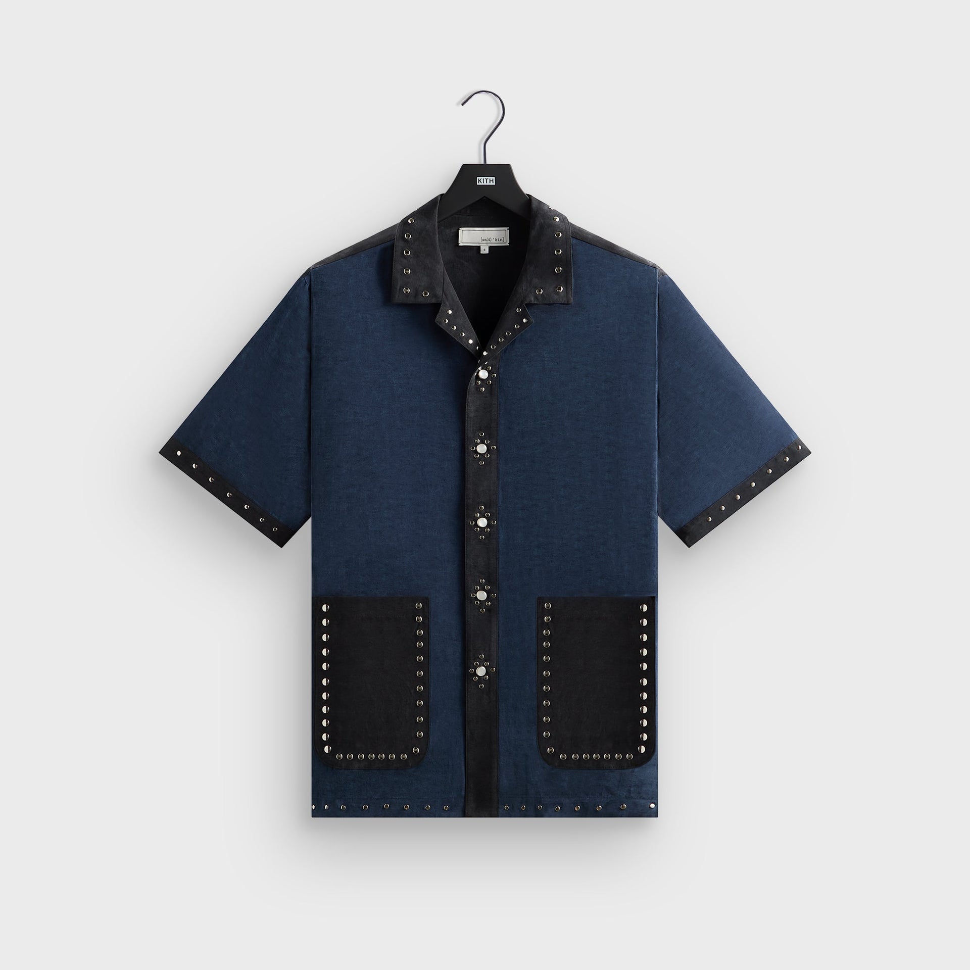 &Kin Sawyer Short Sleeve Camp Collar Shirt - Nocturnal PH