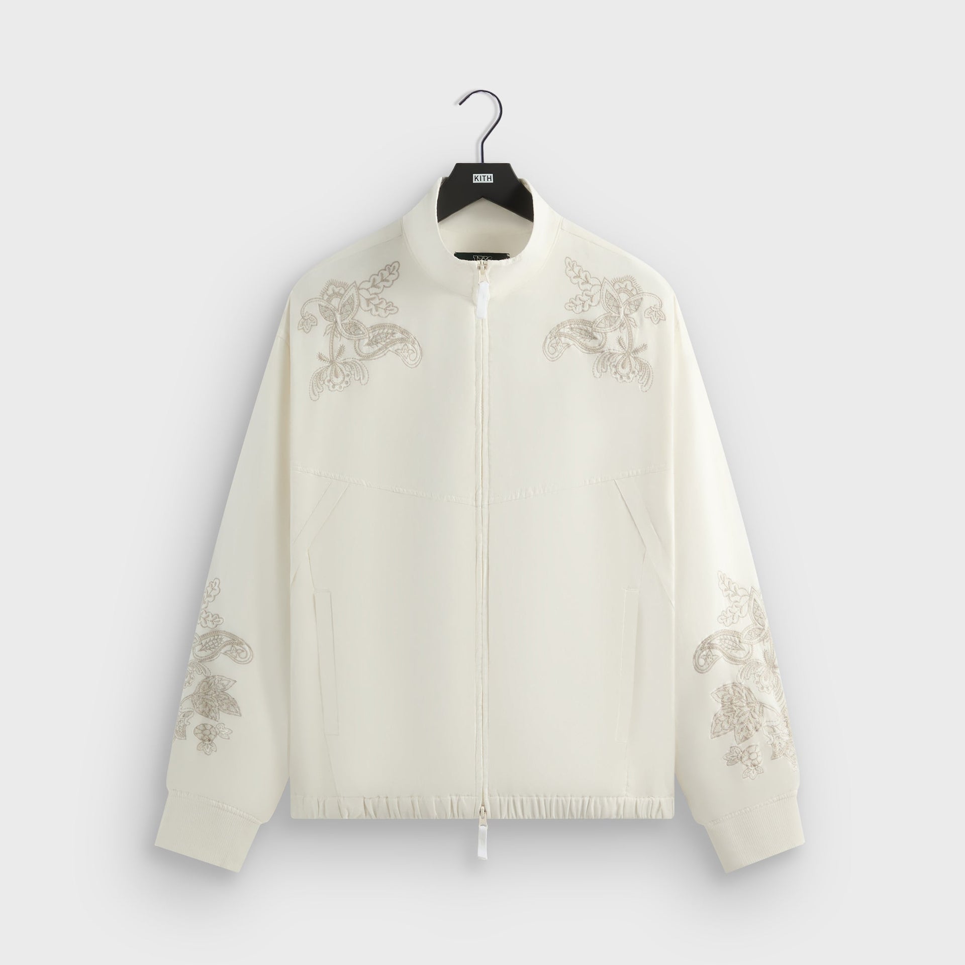 Kith for Wilson Embroidered Mesh Track Jacket - White PH