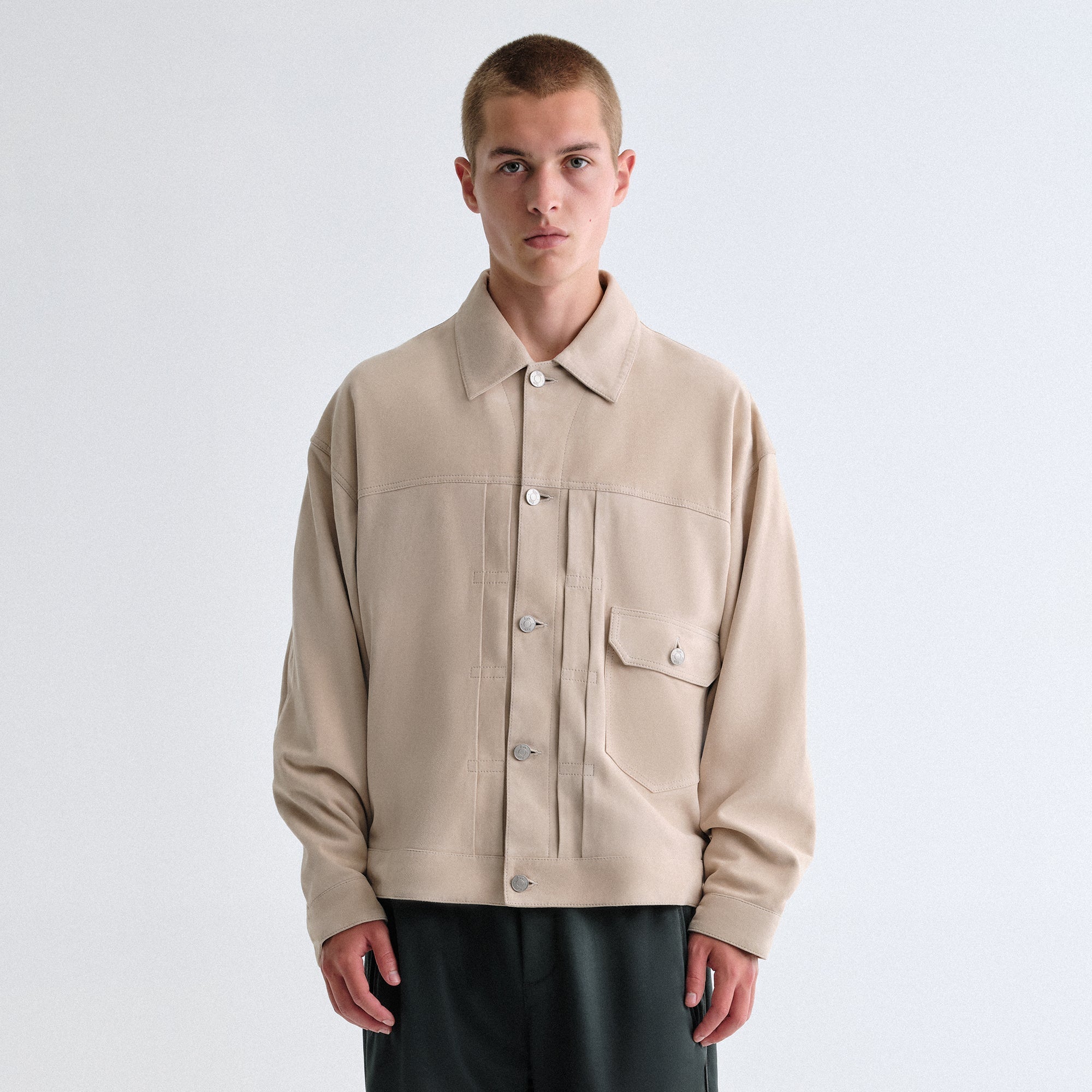ジャケット・アウター Kith Ladder Stitch Suede Overshirt Kith Ladder Stitch Suede Overshirt