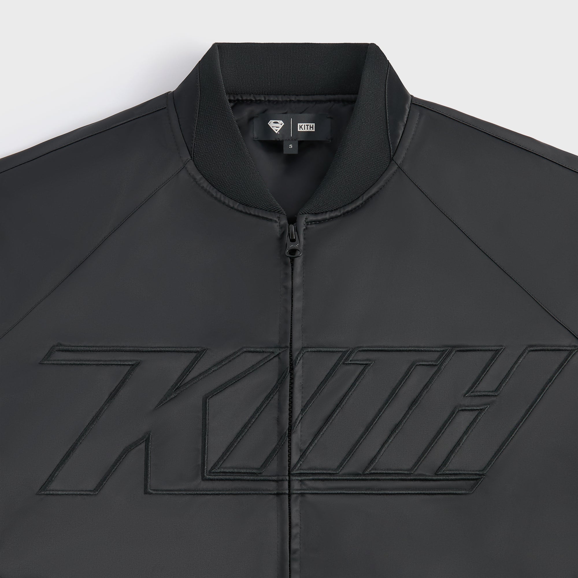 Superman | Kith Satin Bomber Jacket - Black – Kith Europe