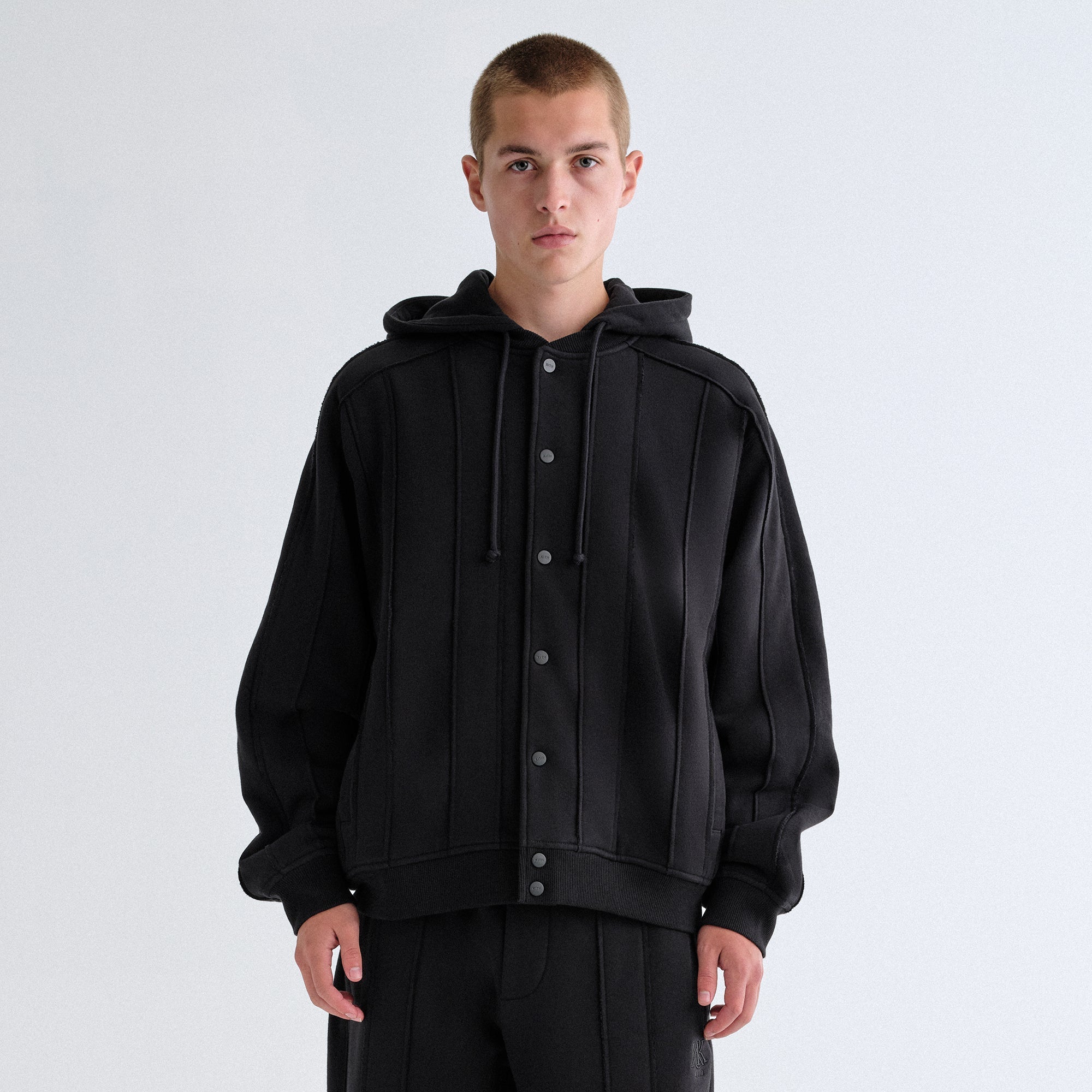 Kith Hooded Marvin Bomber Jacket - Black – Kith Europe