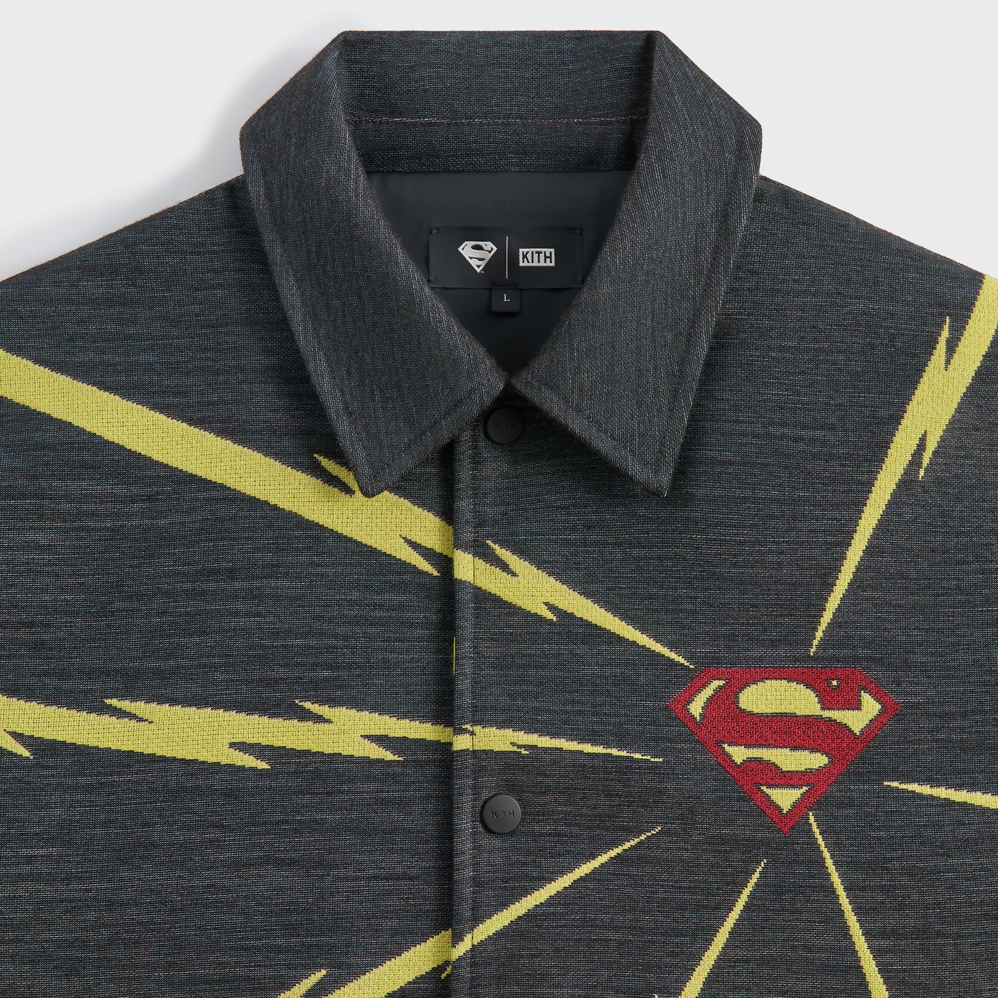 Superman | Kith Lightning Tapestry Jacket - Black – Kith Europe
