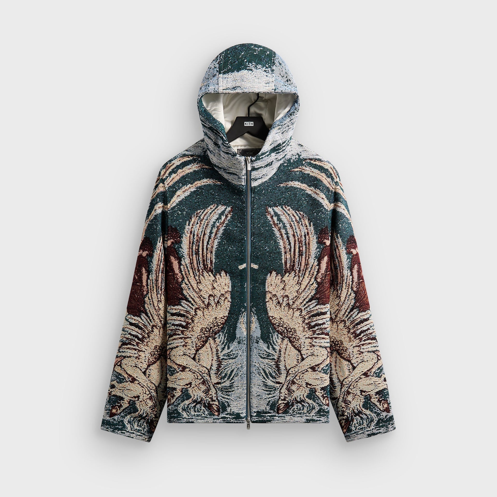 Kith Braden Tapestry Full Zip Hoodie - Waffle - PH