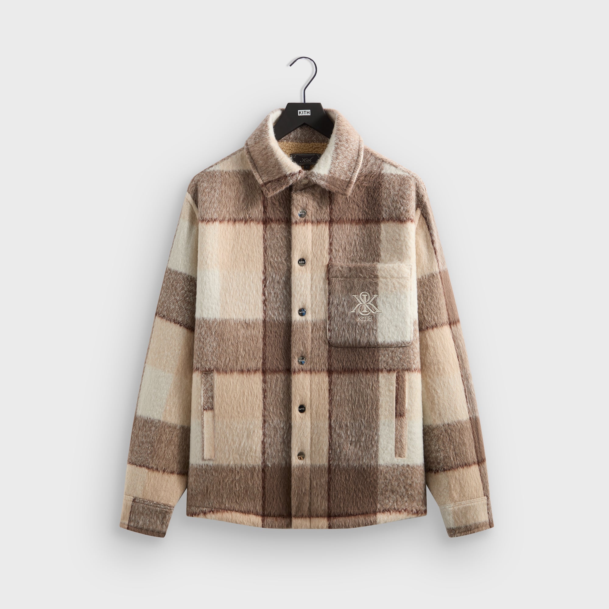 KITH SHERIDAN SHIRT JACKET サイズM Kith Brushed Plaid Sheridan Shirt Jacket - Canvas – Kith Europe