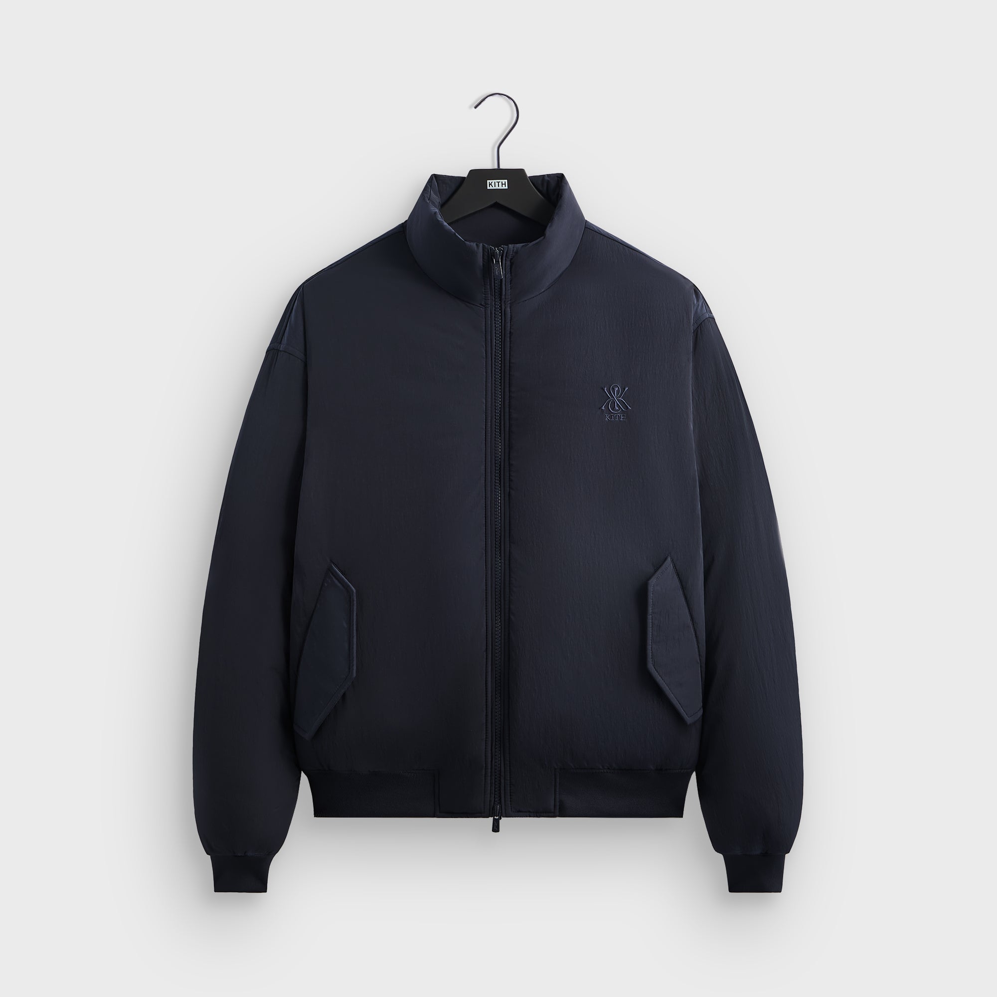 Kith Sueded Tech Brixton Puffed Shirt Jacket - Black – Kith Europe