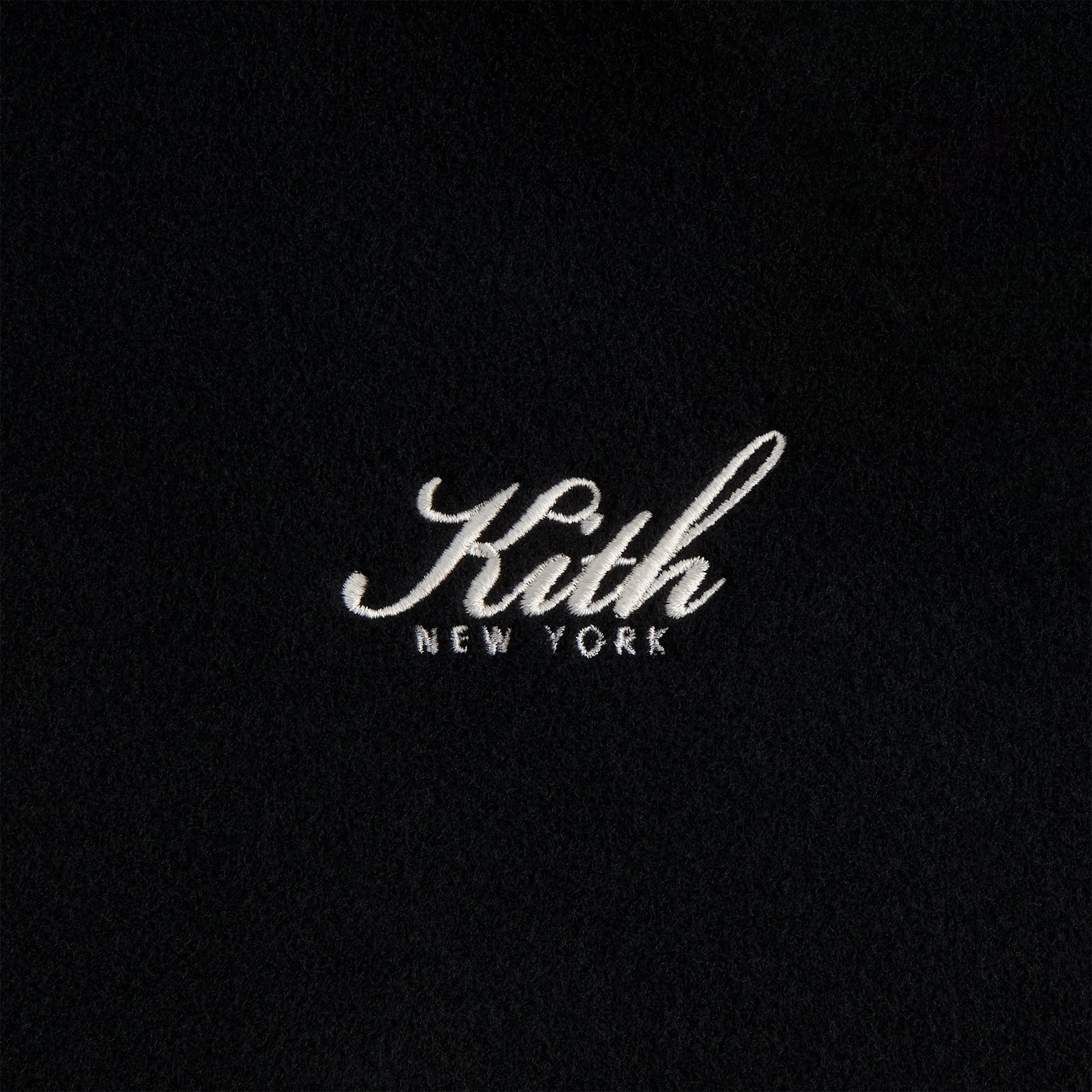 Kith for the New York Yankees Melton Wool Raglan Varsity Jacket - Black - PH