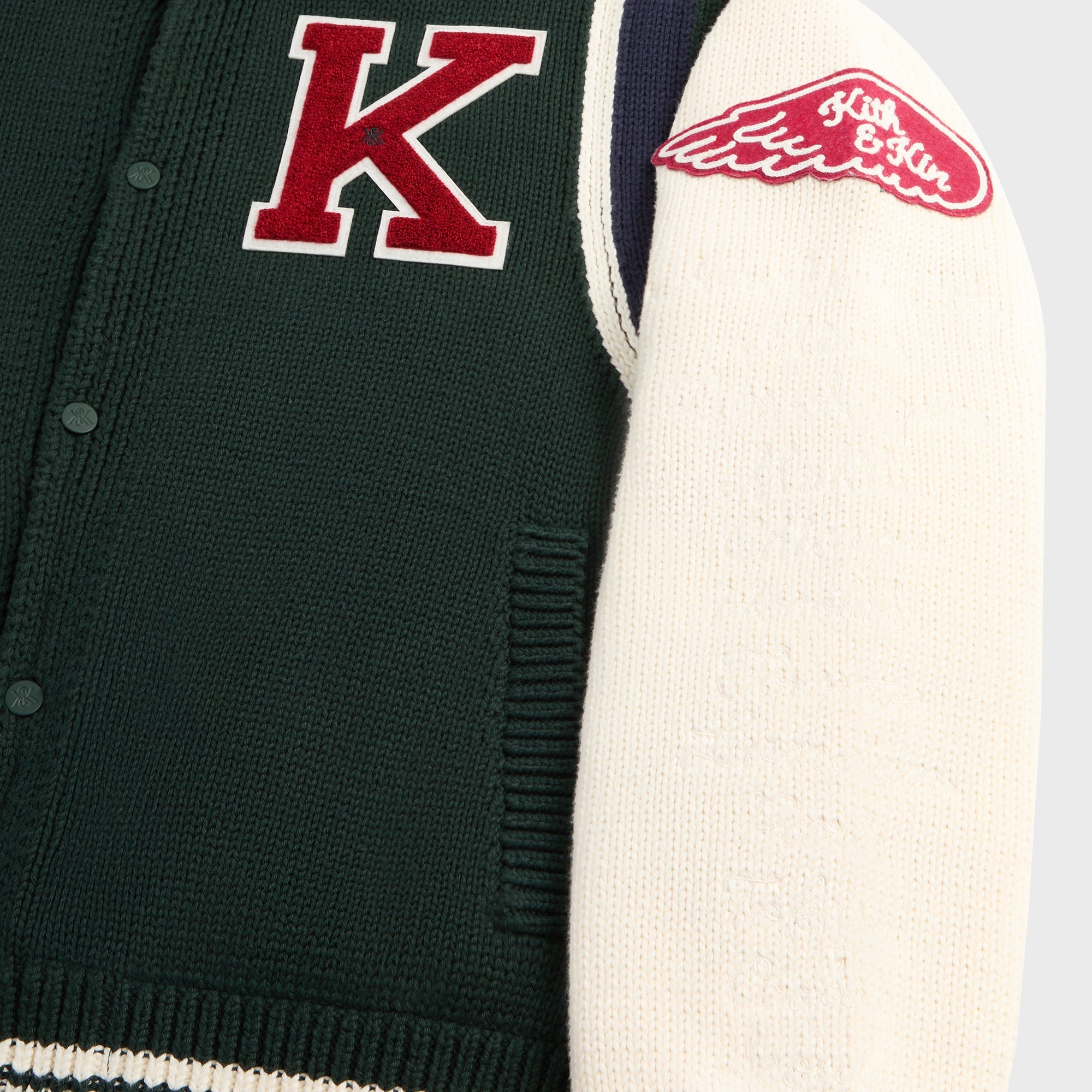 ダイアモンドフユカイ KITH AVIREX ニット ジャケット Kith & AVIREX for Team USA Leather Bomber Jacket - Navy