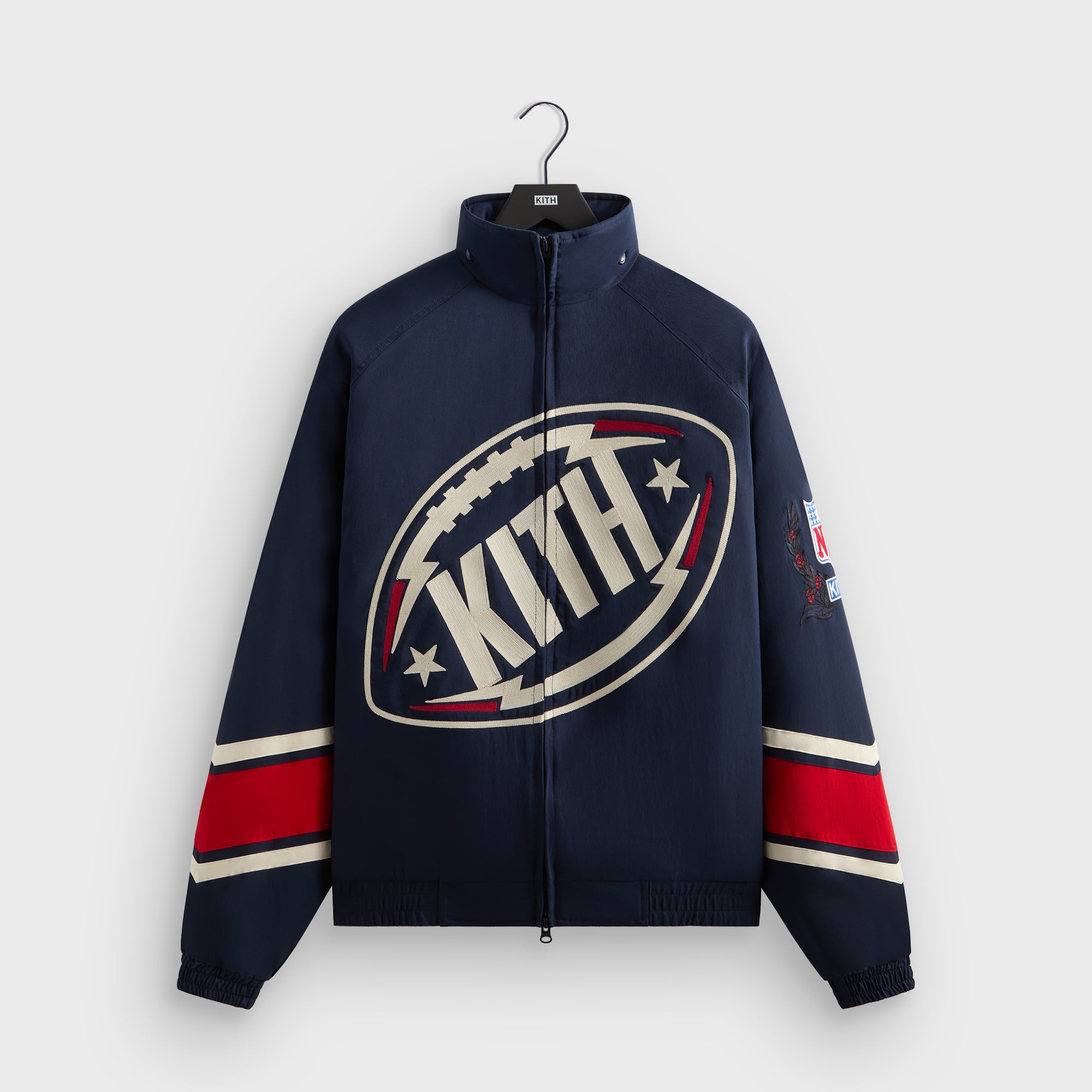 KITH NYC ナイロン トラック ジャケット Kith Wrinkle Nylon Windsor Panelled Track Jacket - Black