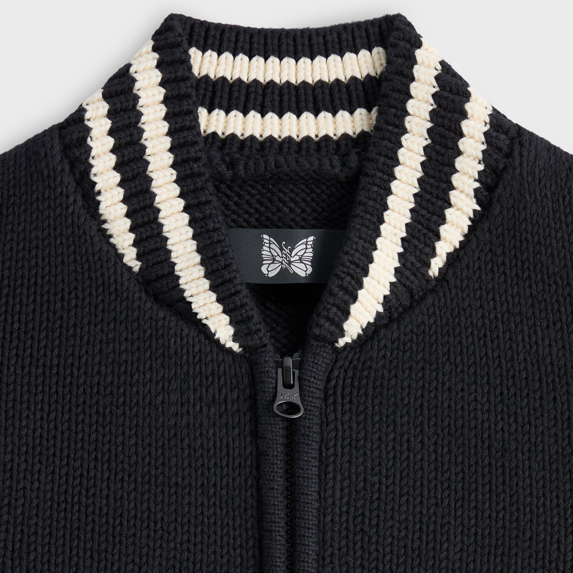 Kith for Needles Wyona Full Zip Sweater - Black – Kith Europe