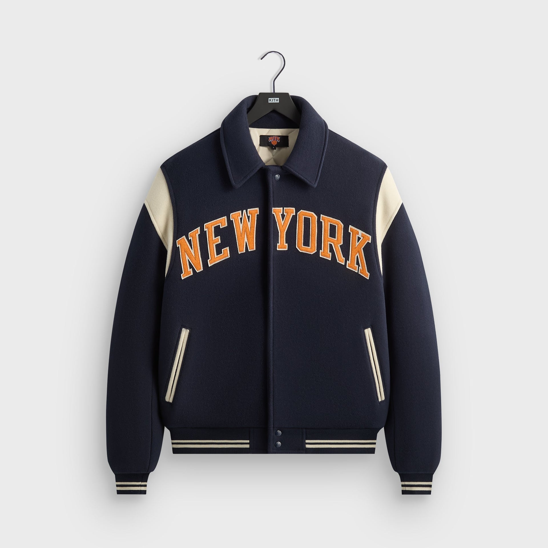 Kith for the New York Knicks Wool Varsity Jacket - Nocturnal - PH